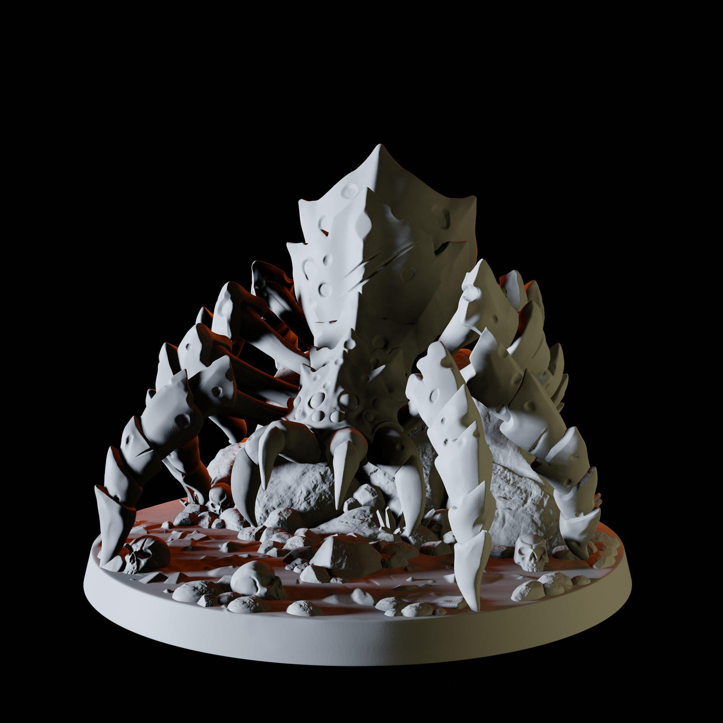 Cornered Giant Spider Miniature for Dungeons and Dragons, Pathfinder or other TTRPGs