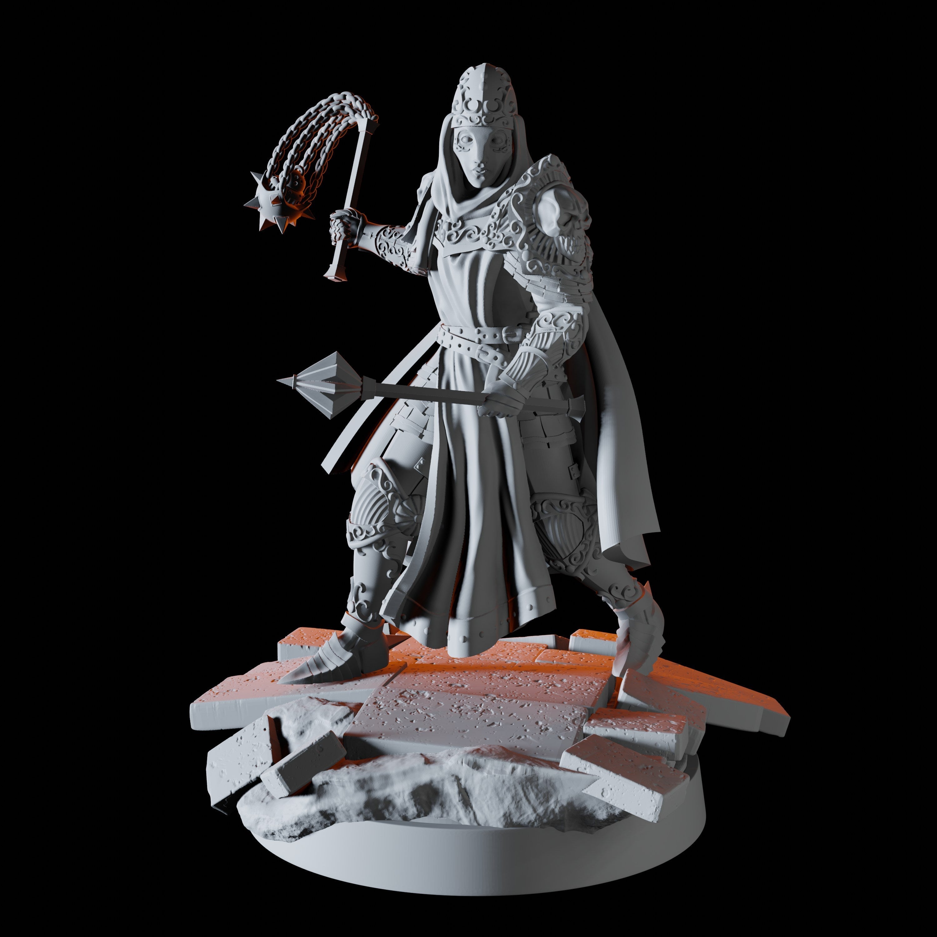 Death Priest Miniature for Dungeons and Dragons - Myth Forged