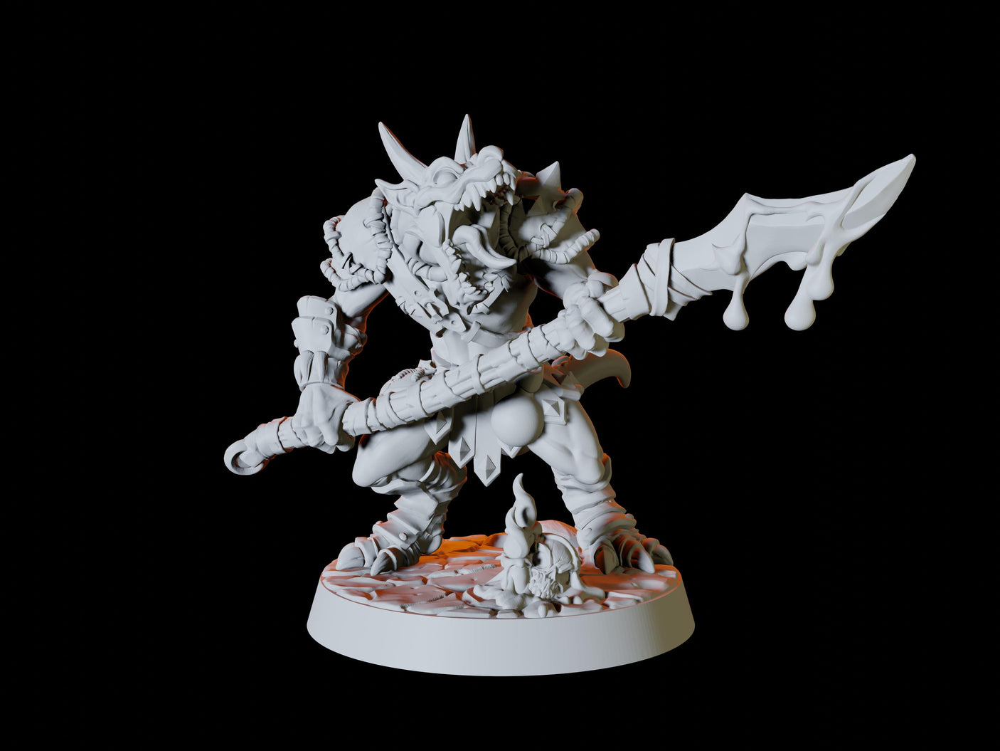 Deep Mine Kobold Army - Six Soldiers Miniature for Dungeons and Dragons, Pathfinder or other TTRPGs