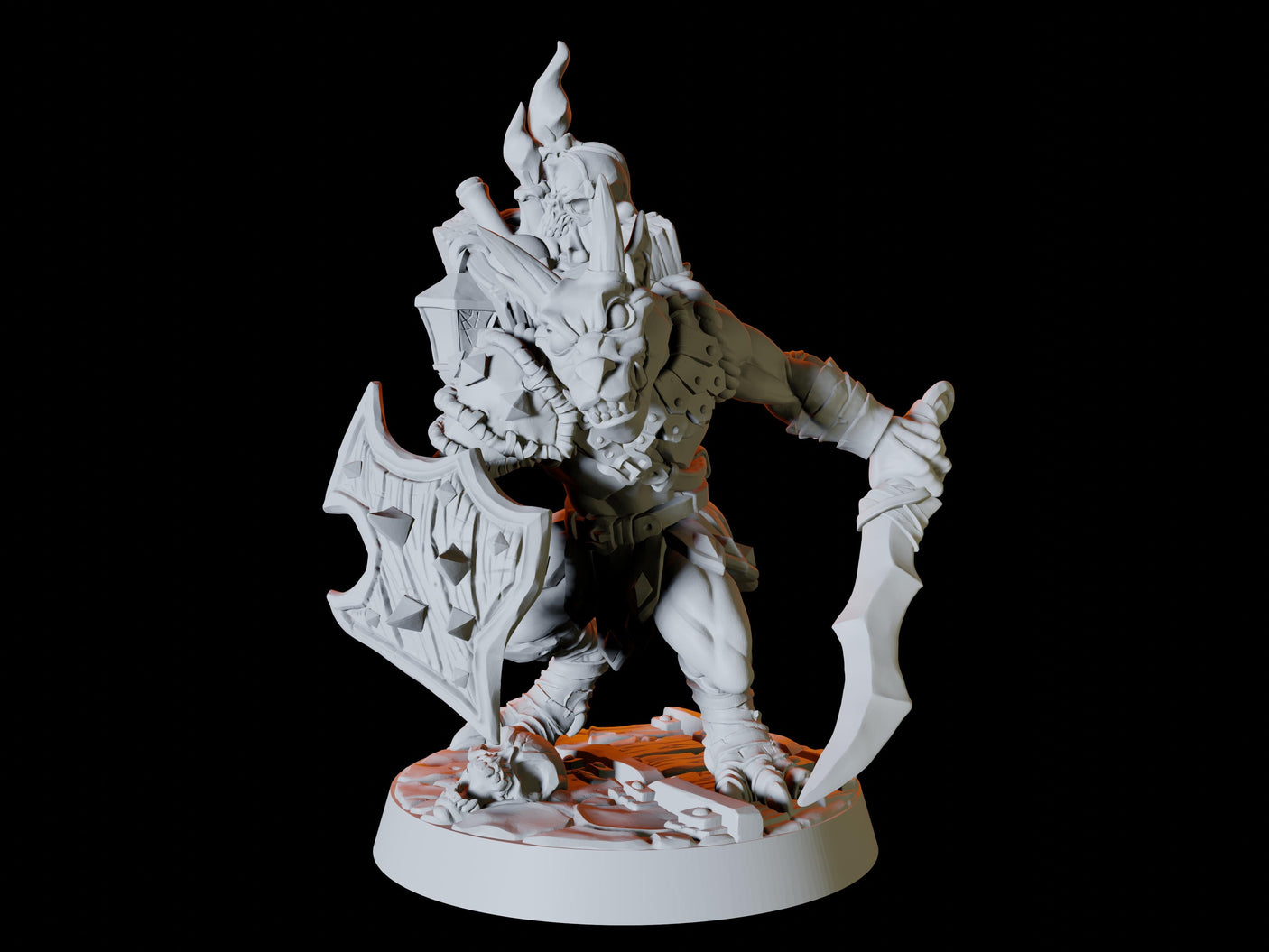 Deep Mine Kobold Army - Six Soldiers Miniature for Dungeons and Dragons, Pathfinder or other TTRPGs