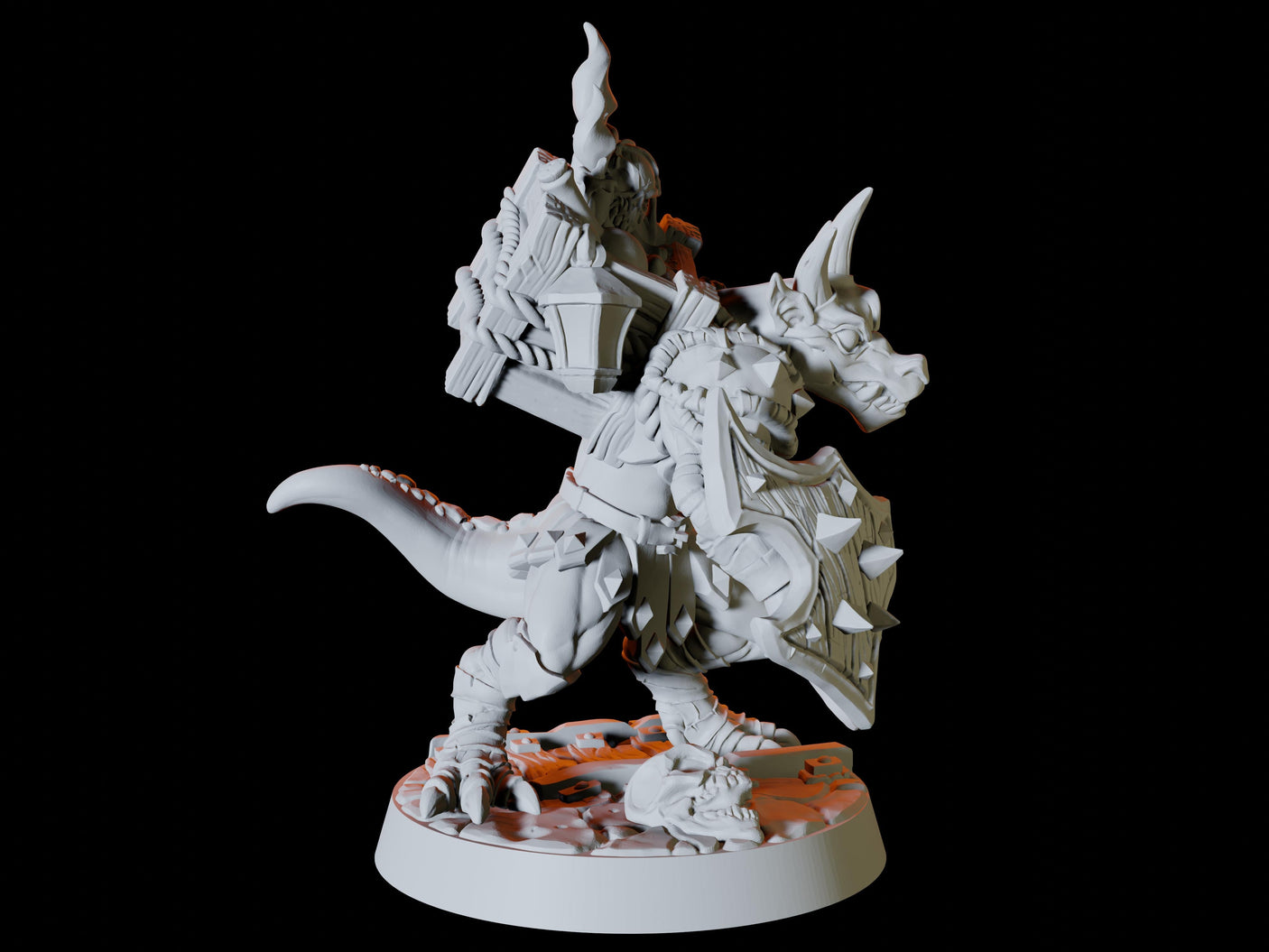 Deep Mine Kobold Army - Six Soldiers Miniature for Dungeons and Dragons, Pathfinder or other TTRPGs