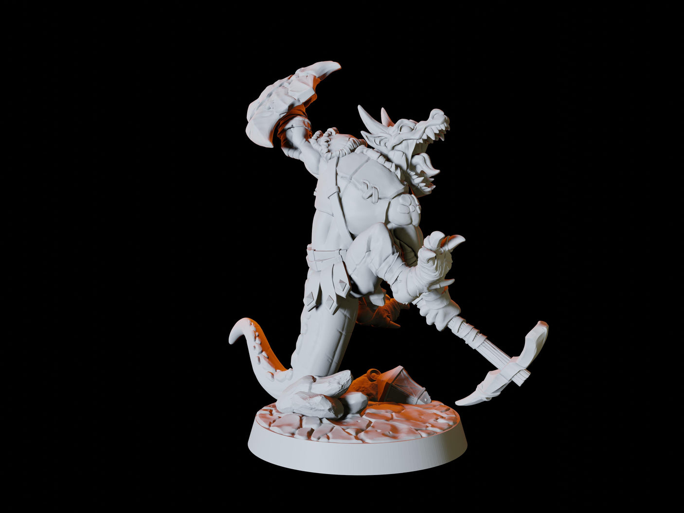 Deep Mine Kobold Army - Six Soldiers Miniature for Dungeons and Dragons, Pathfinder or other TTRPGs