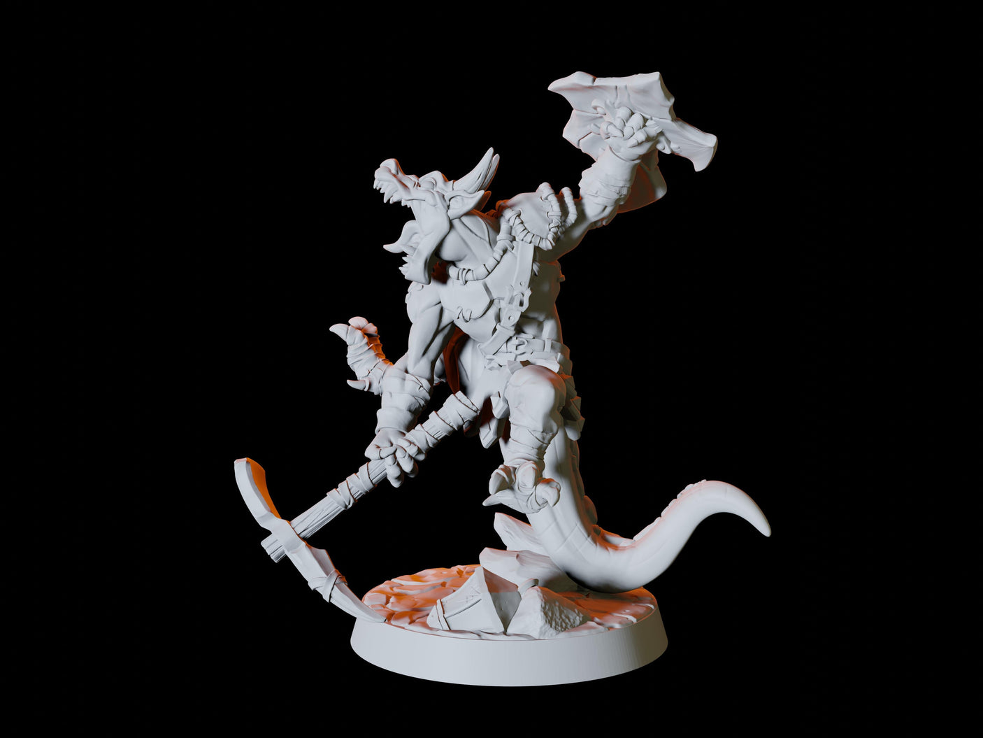 Deep Mine Kobold Army - Six Soldiers Miniature for Dungeons and Dragons, Pathfinder or other TTRPGs