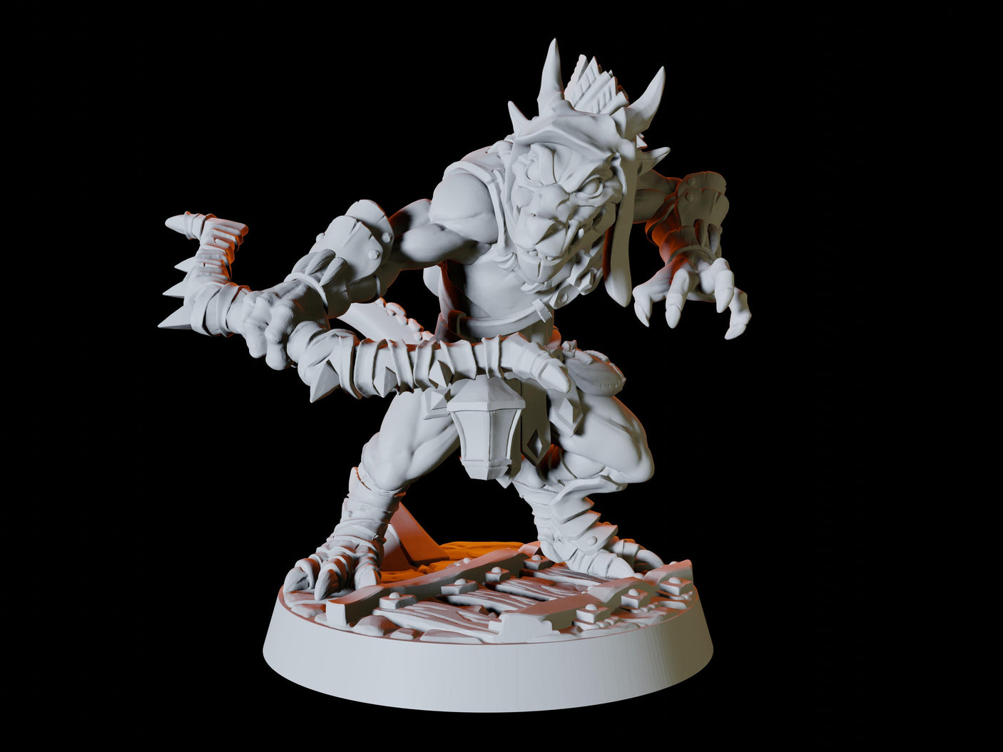 Deep Mine Kobold Army - Six Soldiers Miniature for Dungeons and Dragons, Pathfinder or other TTRPGs