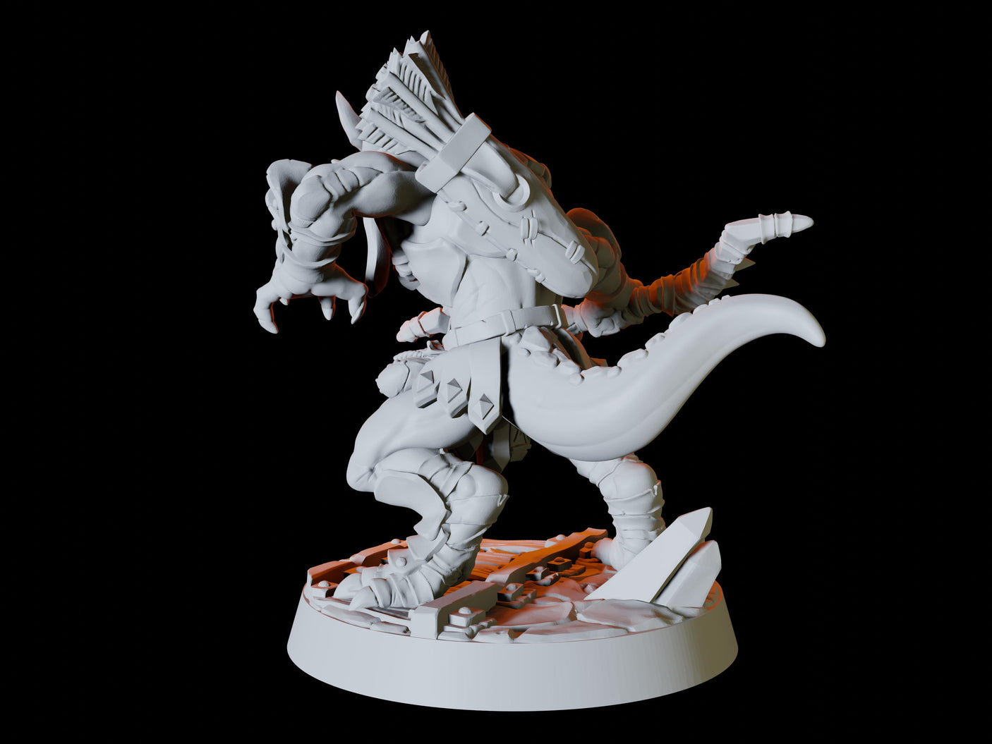 Deep Mine Kobold Army - Six Soldiers Miniature for Dungeons and Dragons, Pathfinder or other TTRPGs