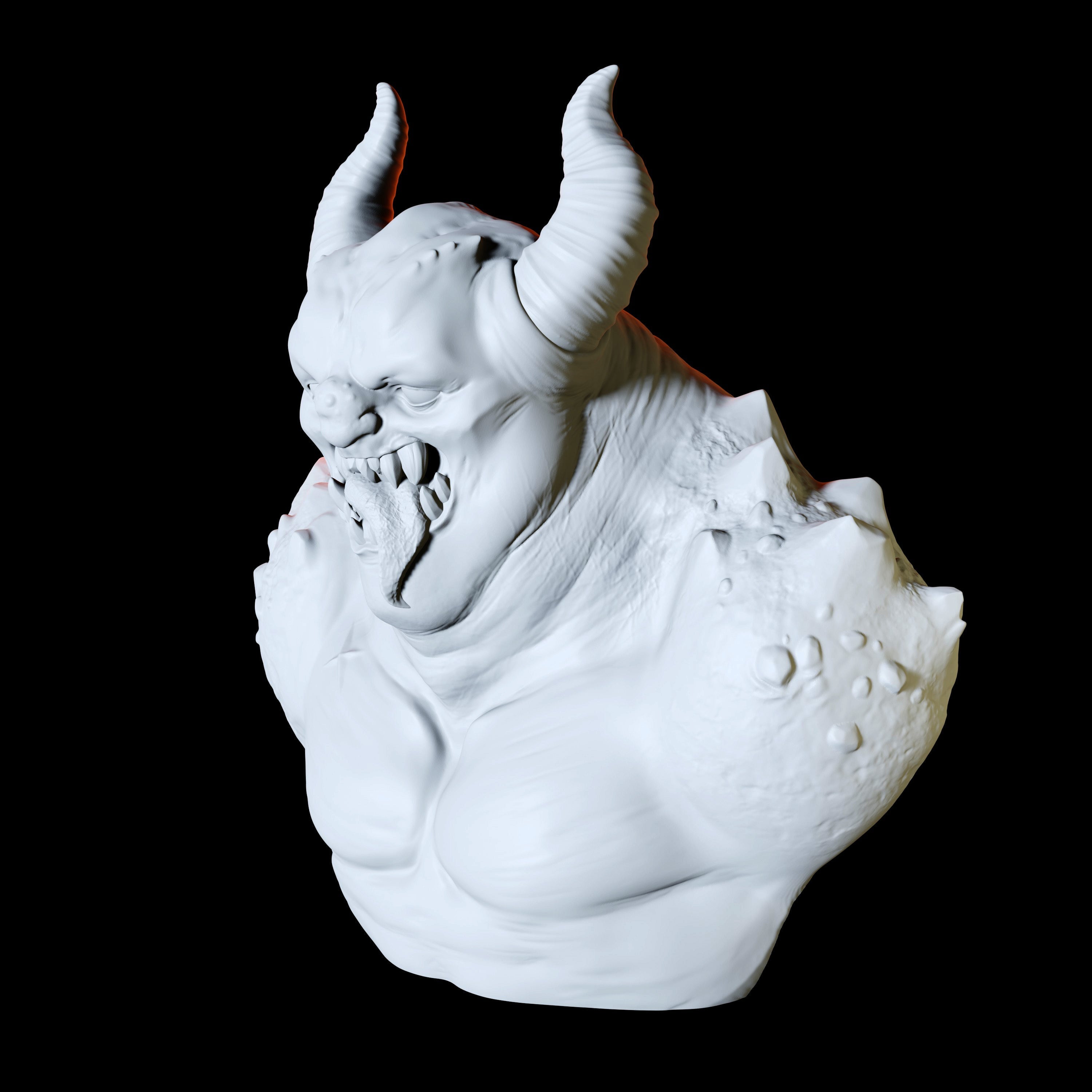 Demon Bust for painting - Myth Forged