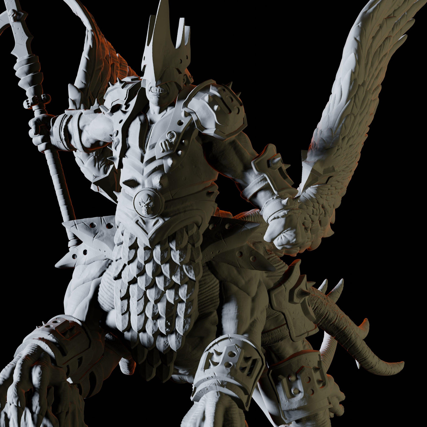 Demon Lord Miniature for Dungeons and Dragons, Pathfinder or other TTRPGs