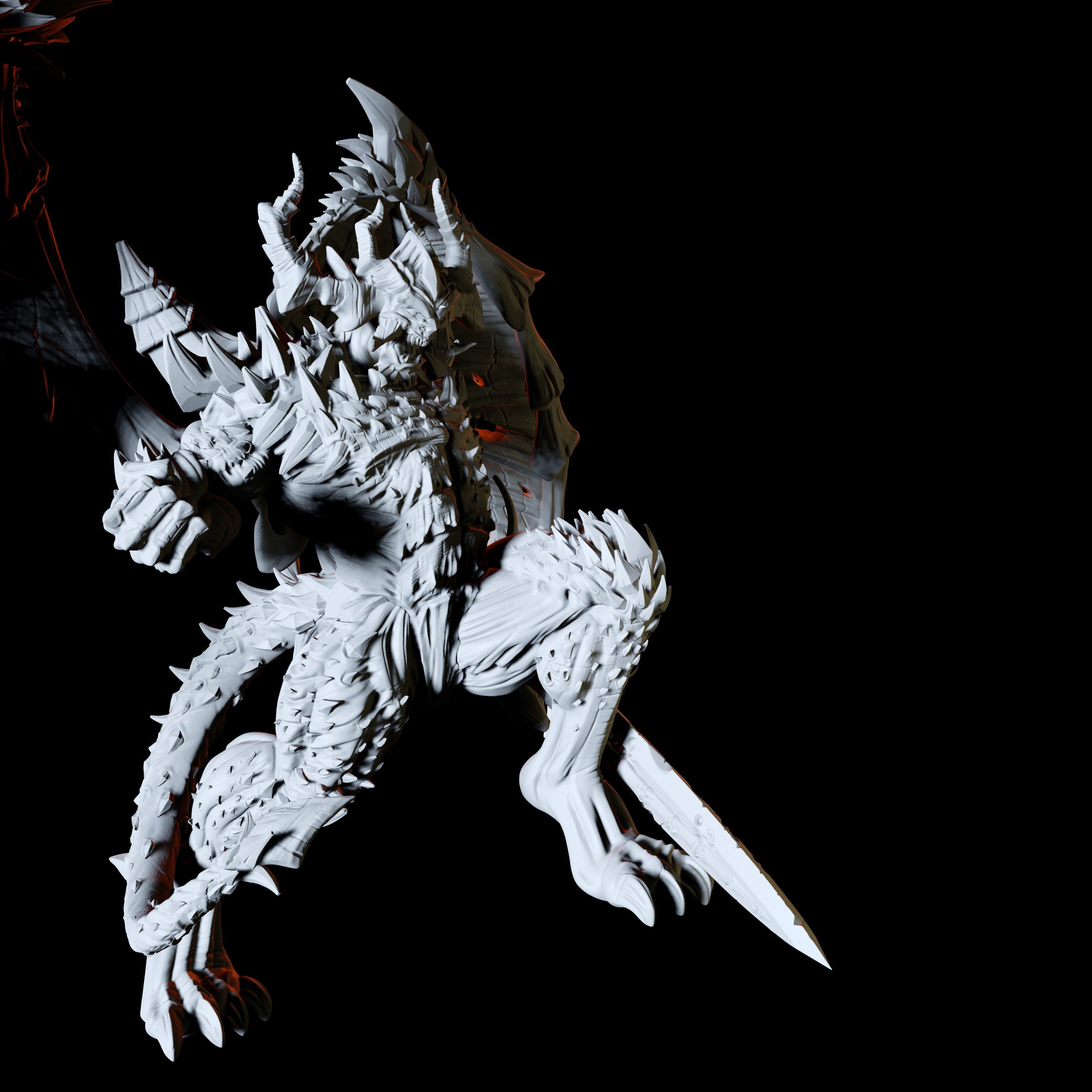 Demon Lord Miniature for Dungeons and Dragons - Myth Forged