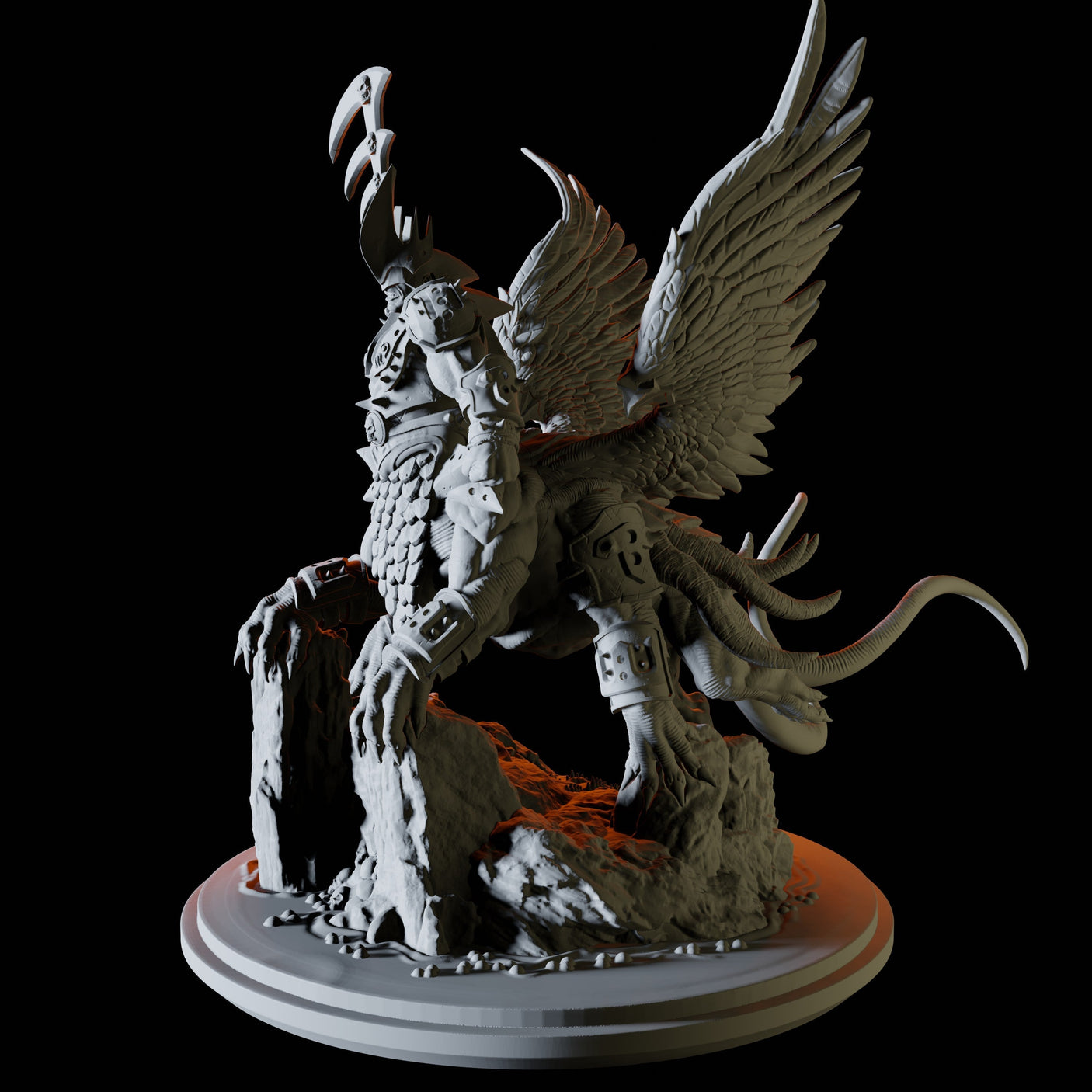 Demon Lord Miniature for Dungeons and Dragons, Pathfinder or other TTRPGs