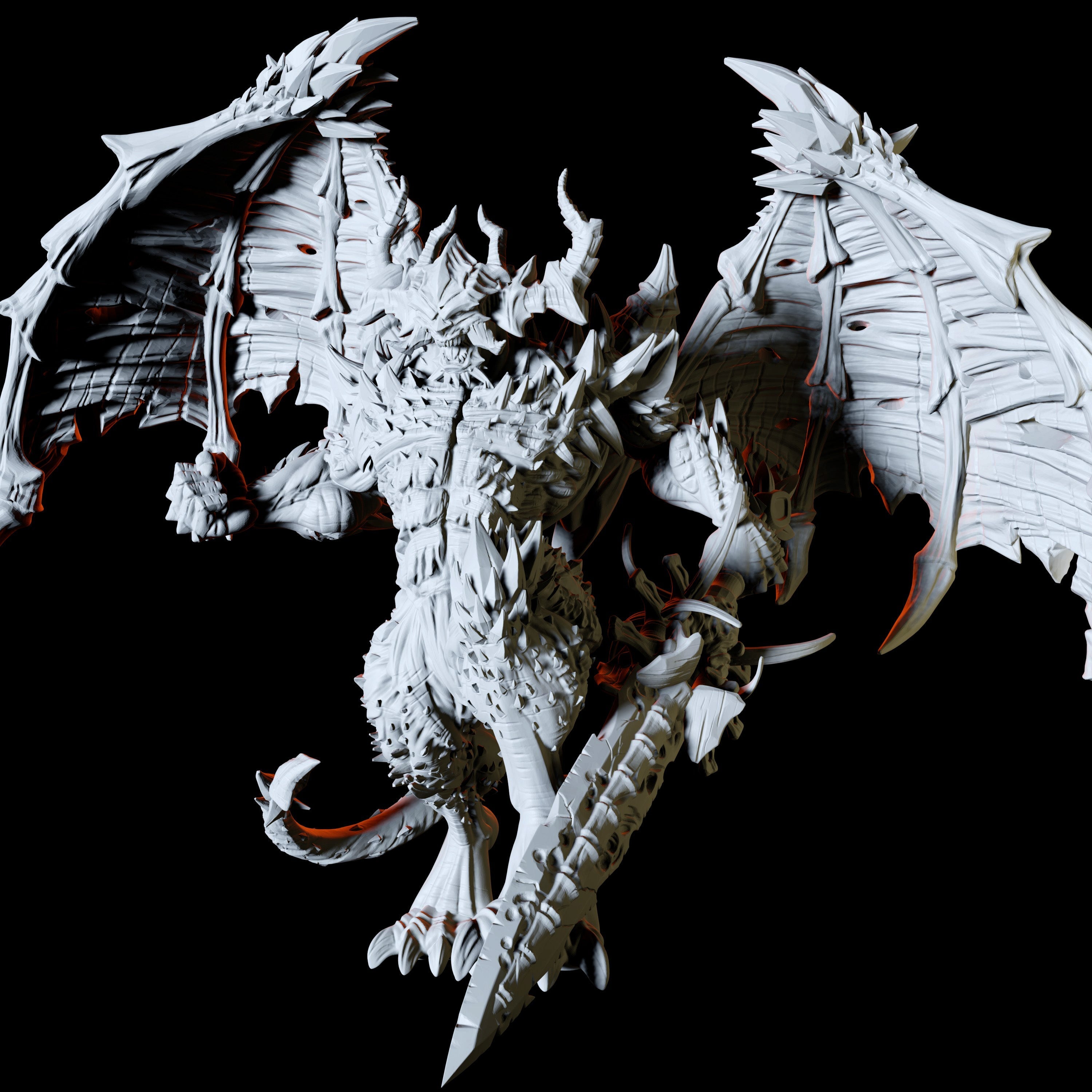 Demon Lord Miniature for Dungeons and Dragons - Myth Forged