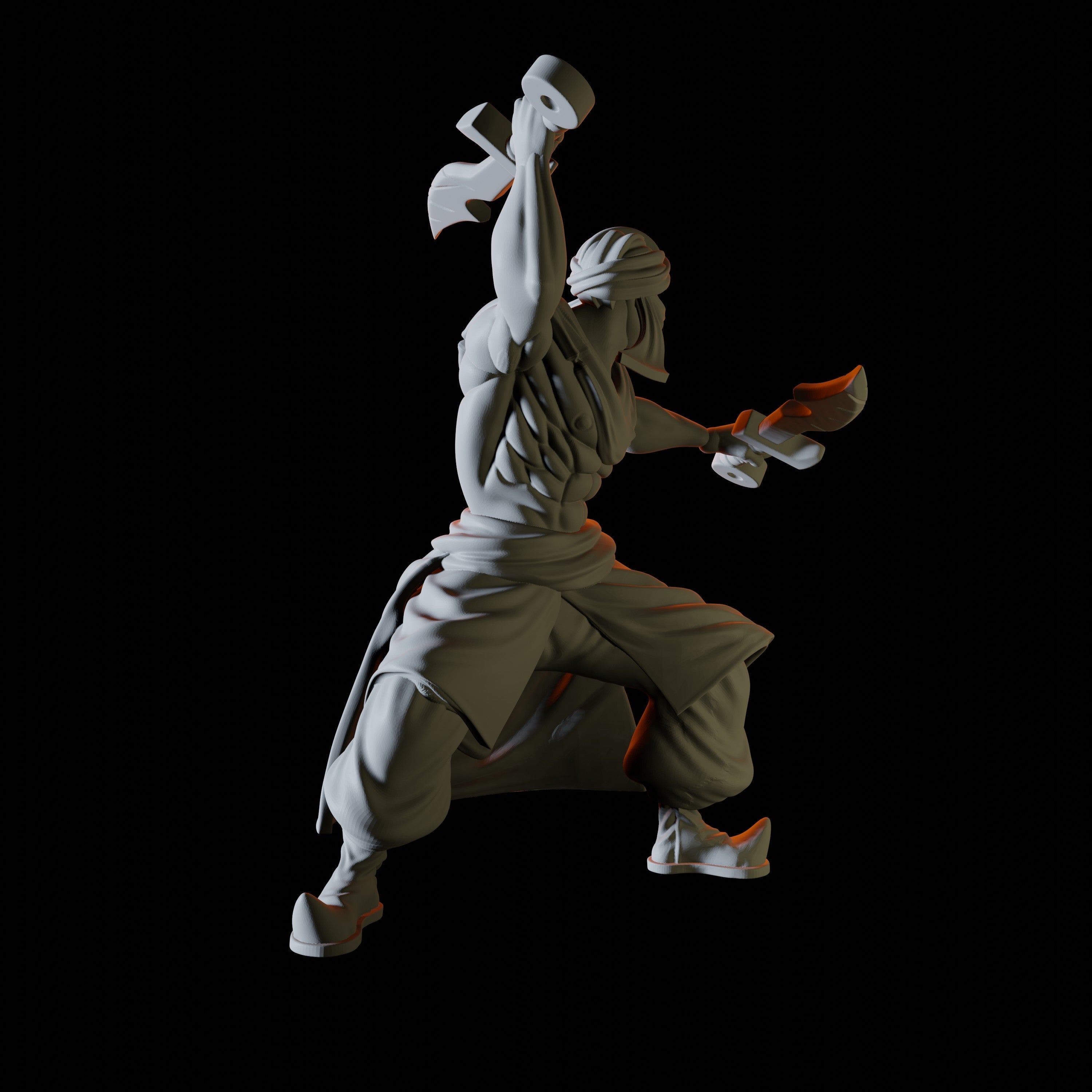 Human Desert Bandit Miniature for Dungeons and Dragons - Myth Forged