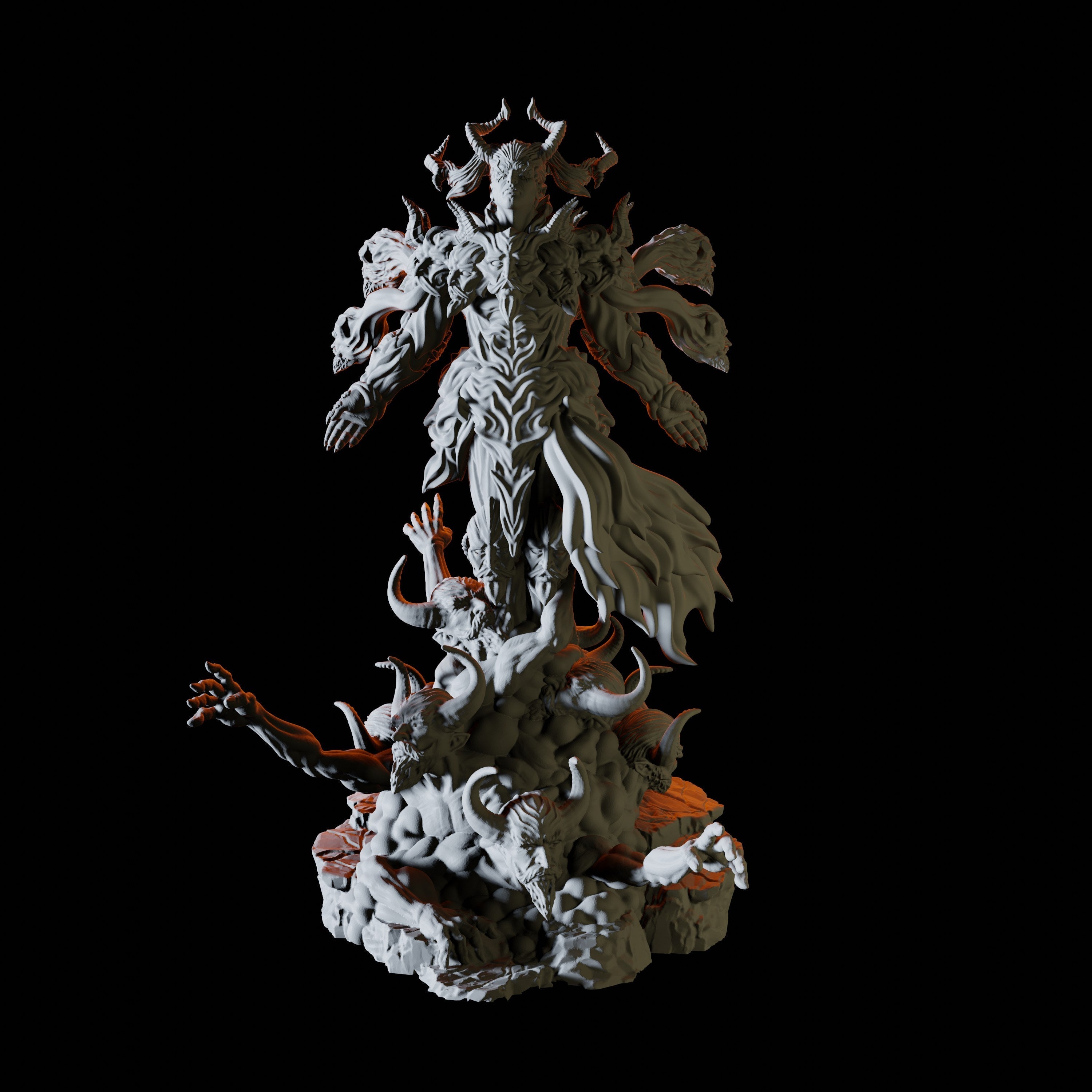 Devil Lord Miniature for Dungeons and Dragons - Myth Forged