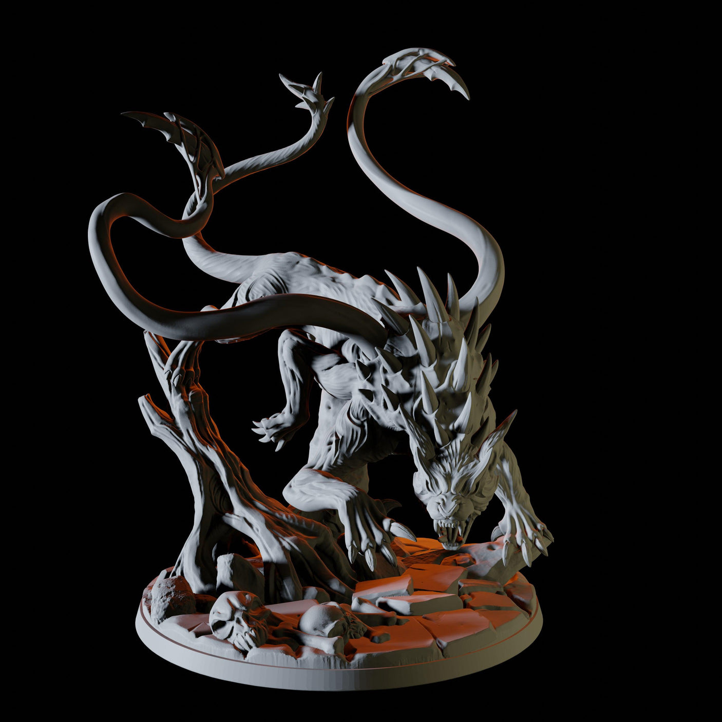 Displacer Beast Miniature for Dungeons and Dragons, Pathfinder or other TTRPGs