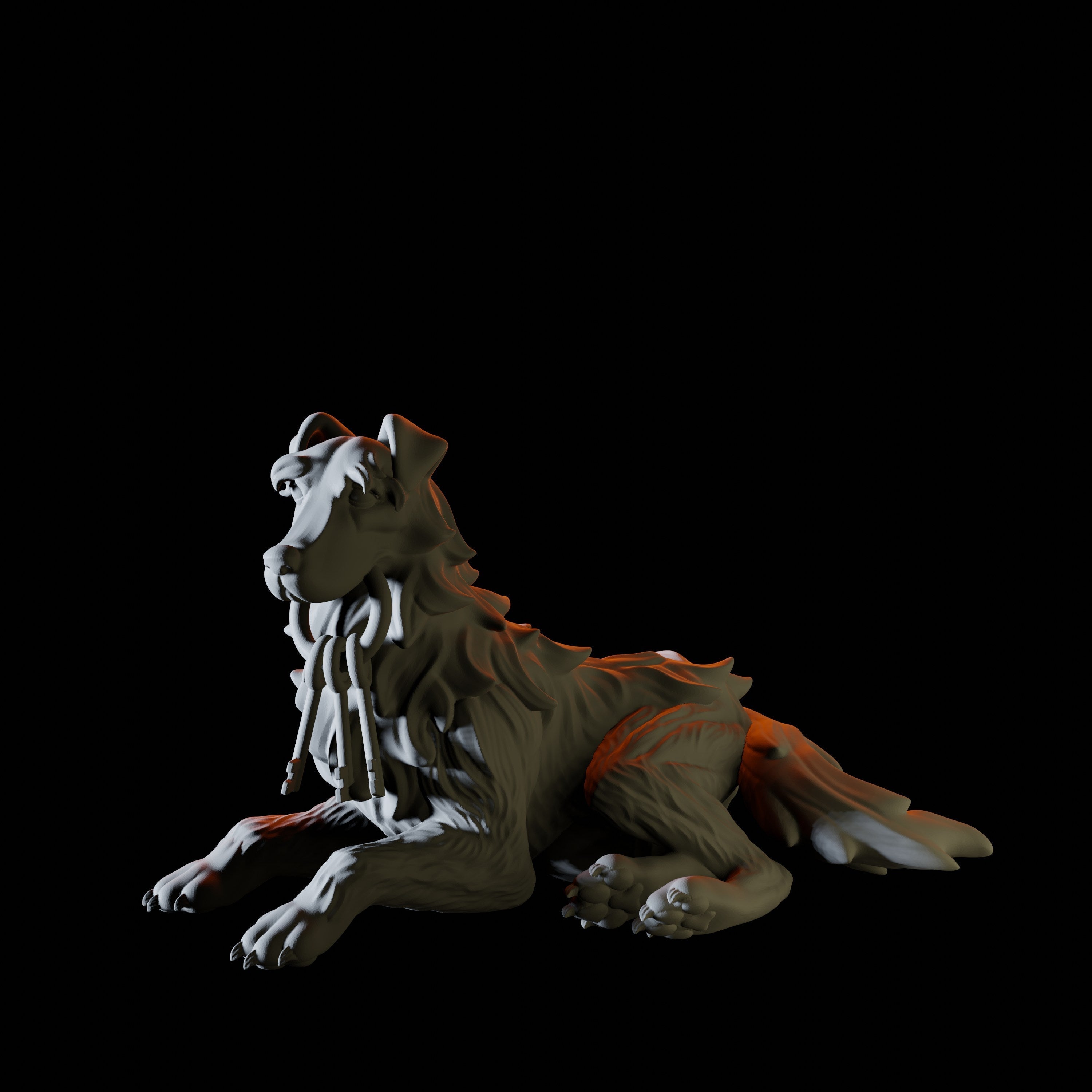 Dogs with Keys Miniature for Dungeons and Dragons
