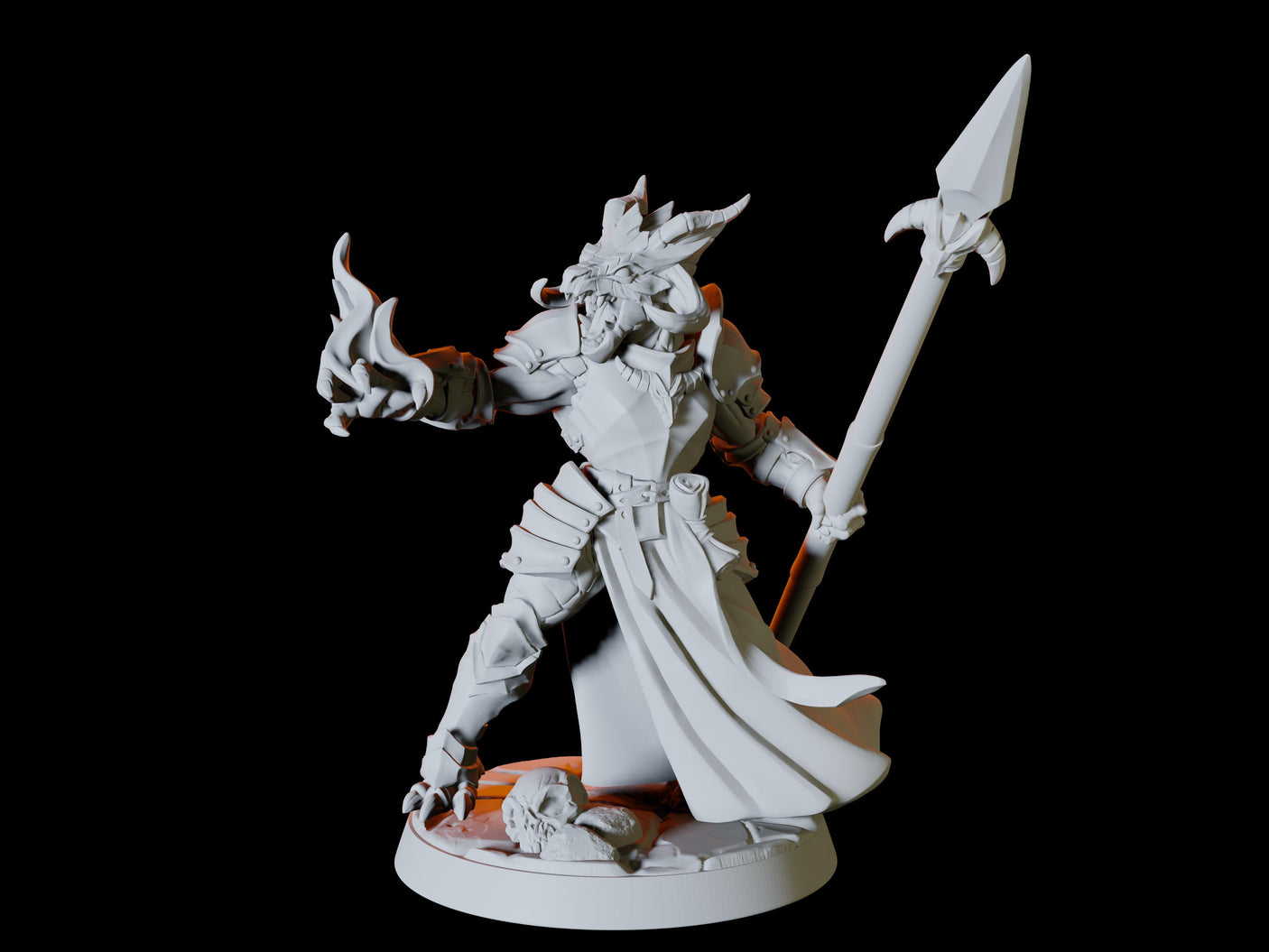 Dragonborn Army - Six Soldiers Miniature for Dungeons and Dragons, Pathfinder or other TTRPGs