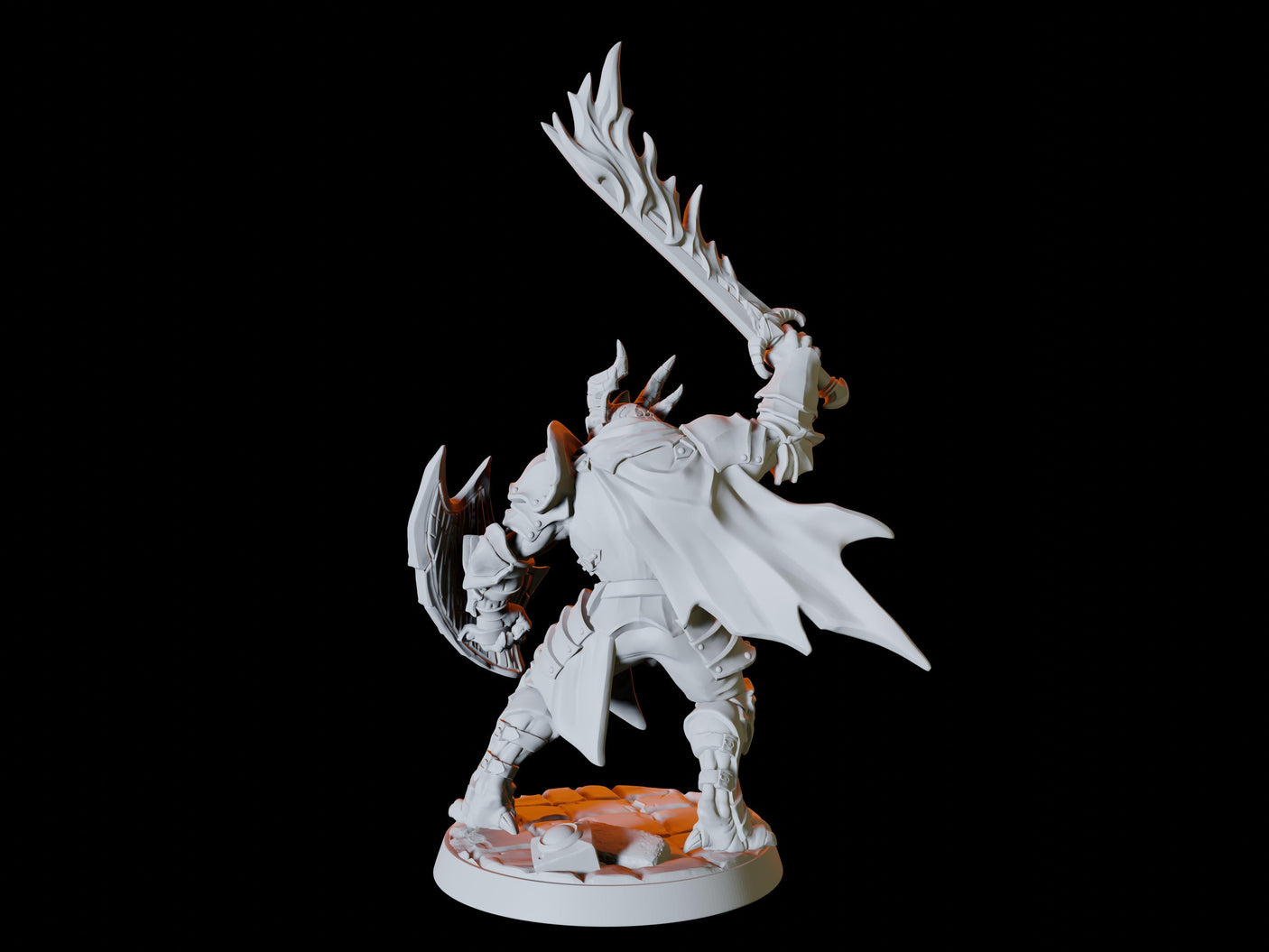 Dragonborn Army - Six Soldiers Miniature for Dungeons and Dragons, Pathfinder or other TTRPGs