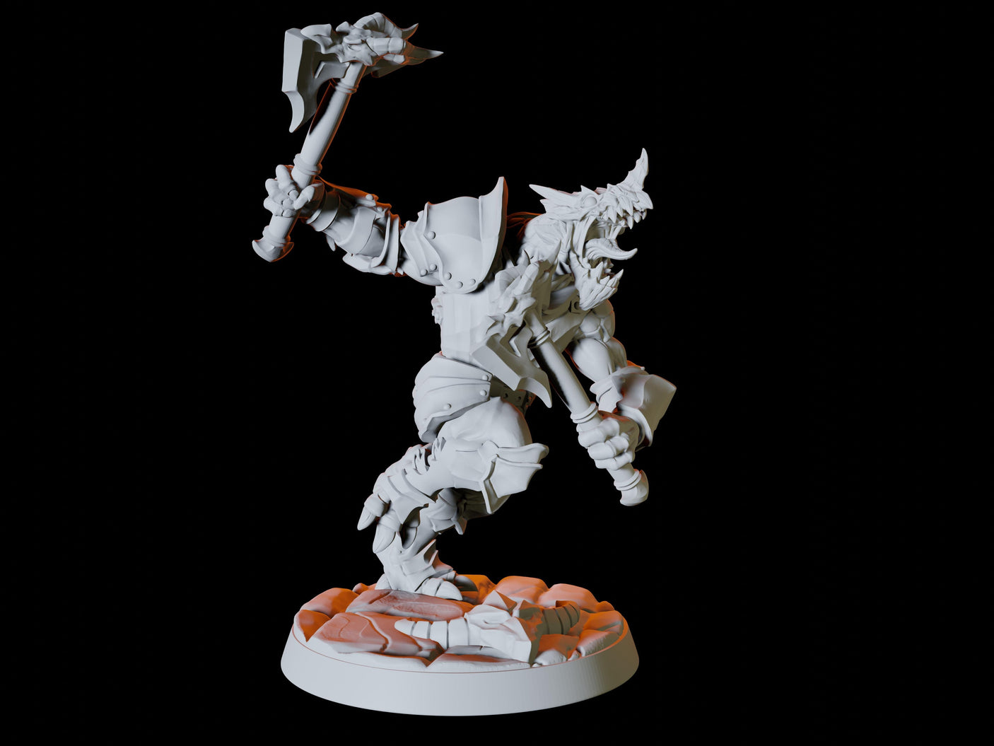 Dragonborn Army - Six Soldiers Miniature for Dungeons and Dragons, Pathfinder or other TTRPGs