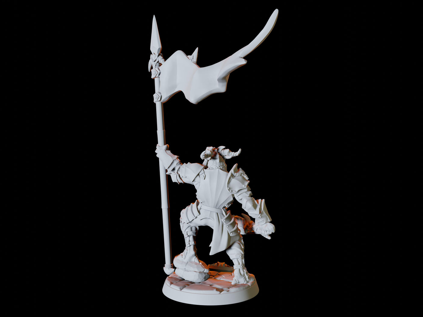 Dragonborn Army - Six Soldiers Miniature for Dungeons and Dragons, Pathfinder or other TTRPGs