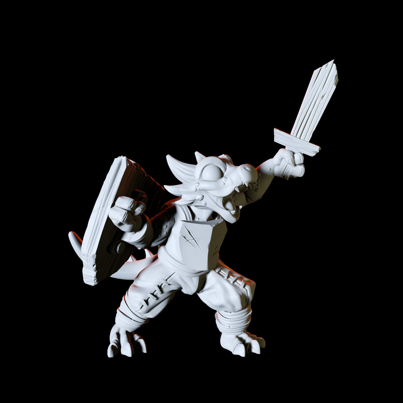 Dragonborn Child Miniature for Dungeons and Dragons, Pathfinder or other TTRPGs