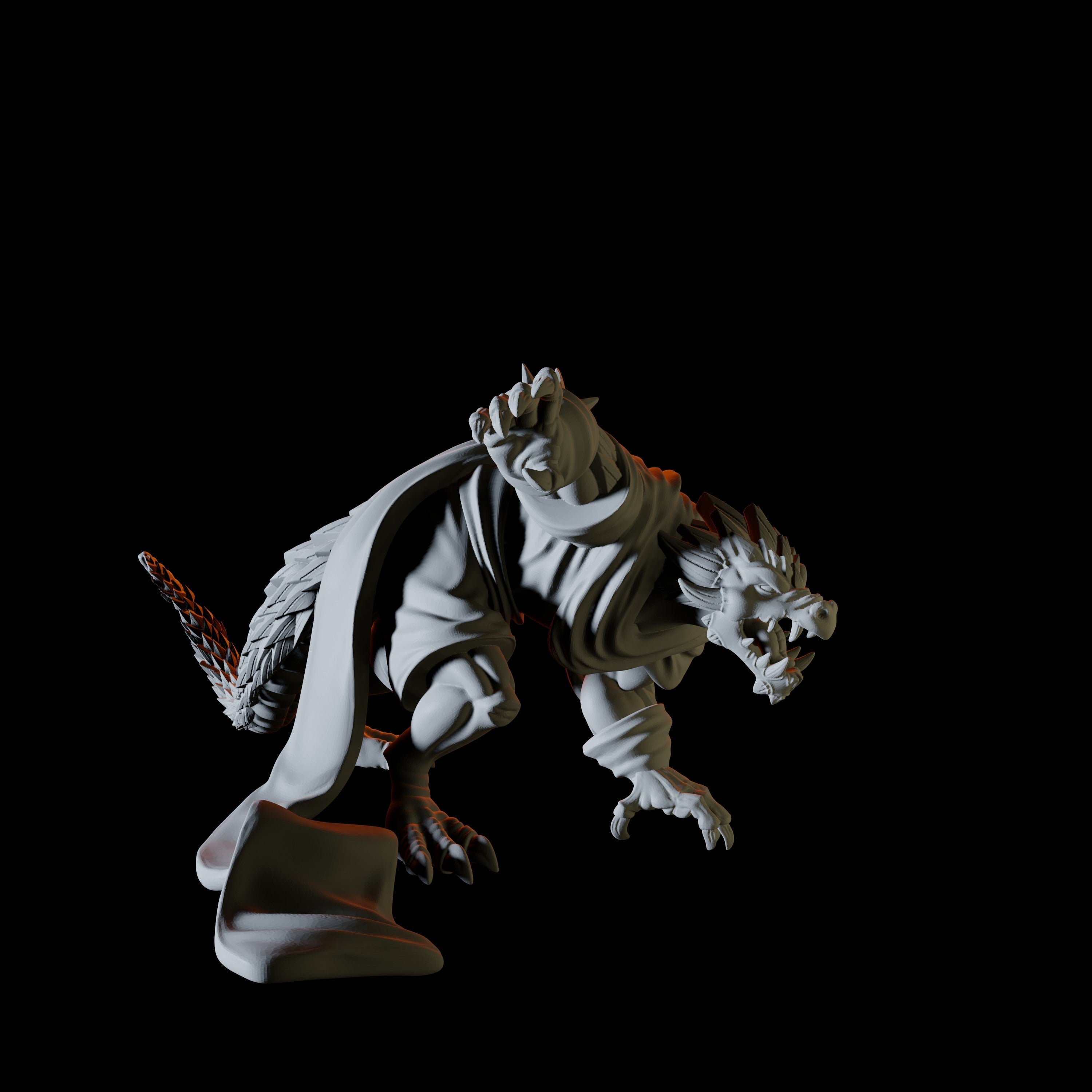 Dragonborn Desert Bandit Miniature for Dungeons and Dragons - Myth Forged