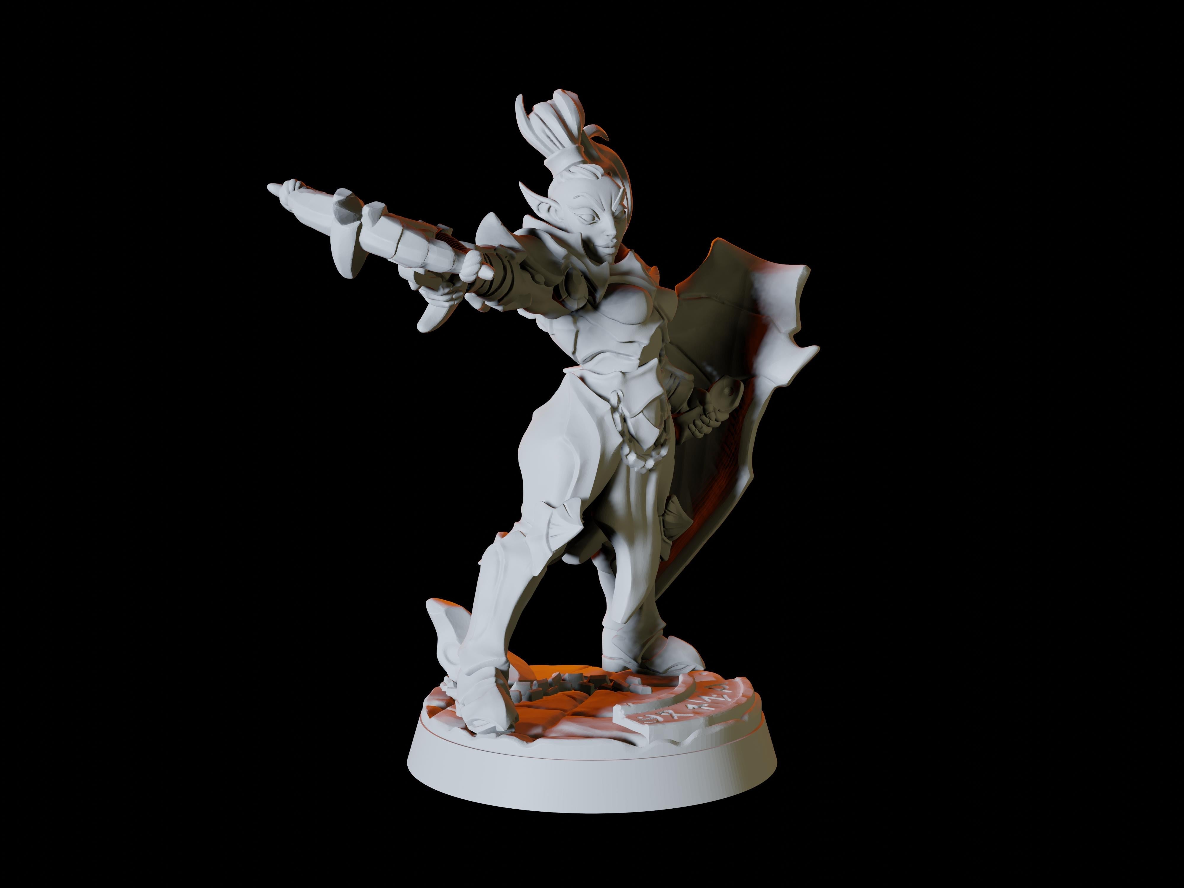 Drow or Elf Army - Six Soldier Miniatures for Dungeons and Dragons - Myth Forged