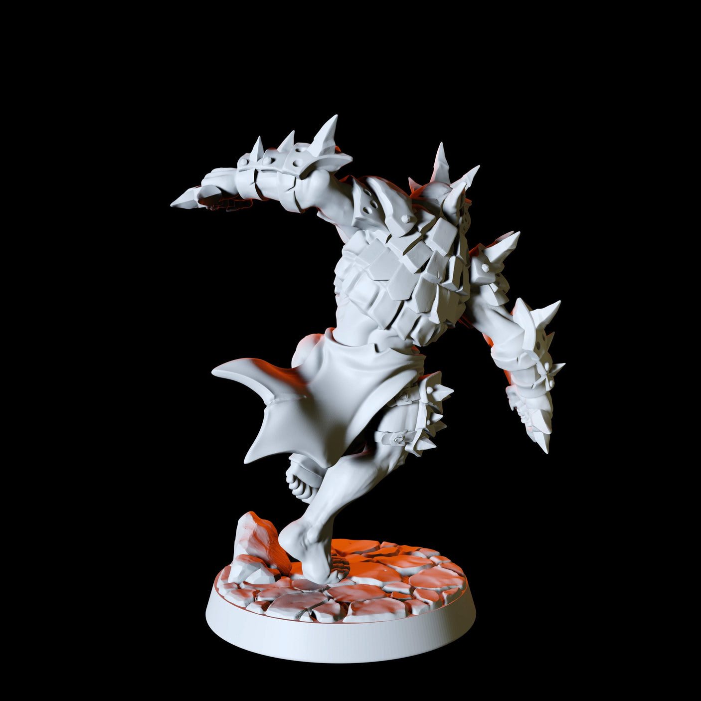 Duel Sword wielding Hobgoblin Miniature for Dungeons and Dragons, Pathfinder or other TTRPGs
