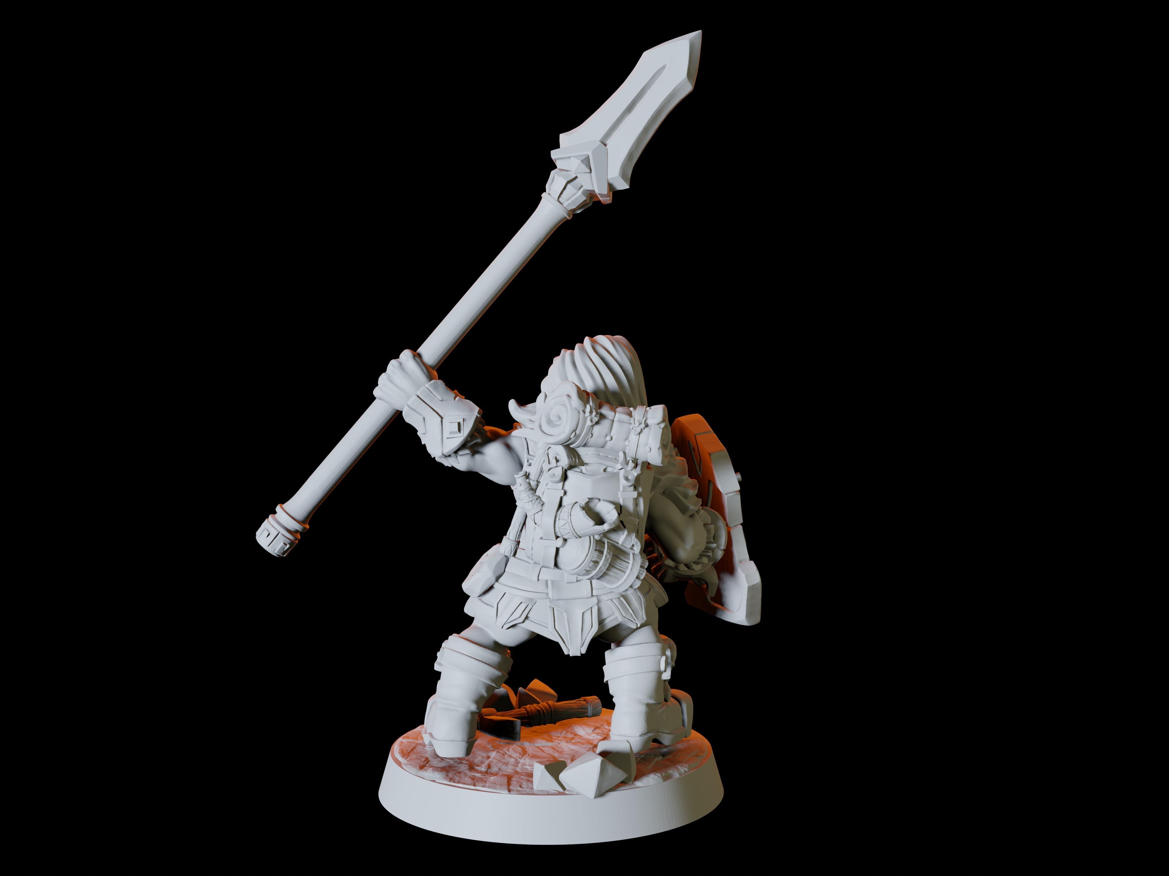 Six Dwarf Miniatures for Dungeons and Dragons - Myth Forged