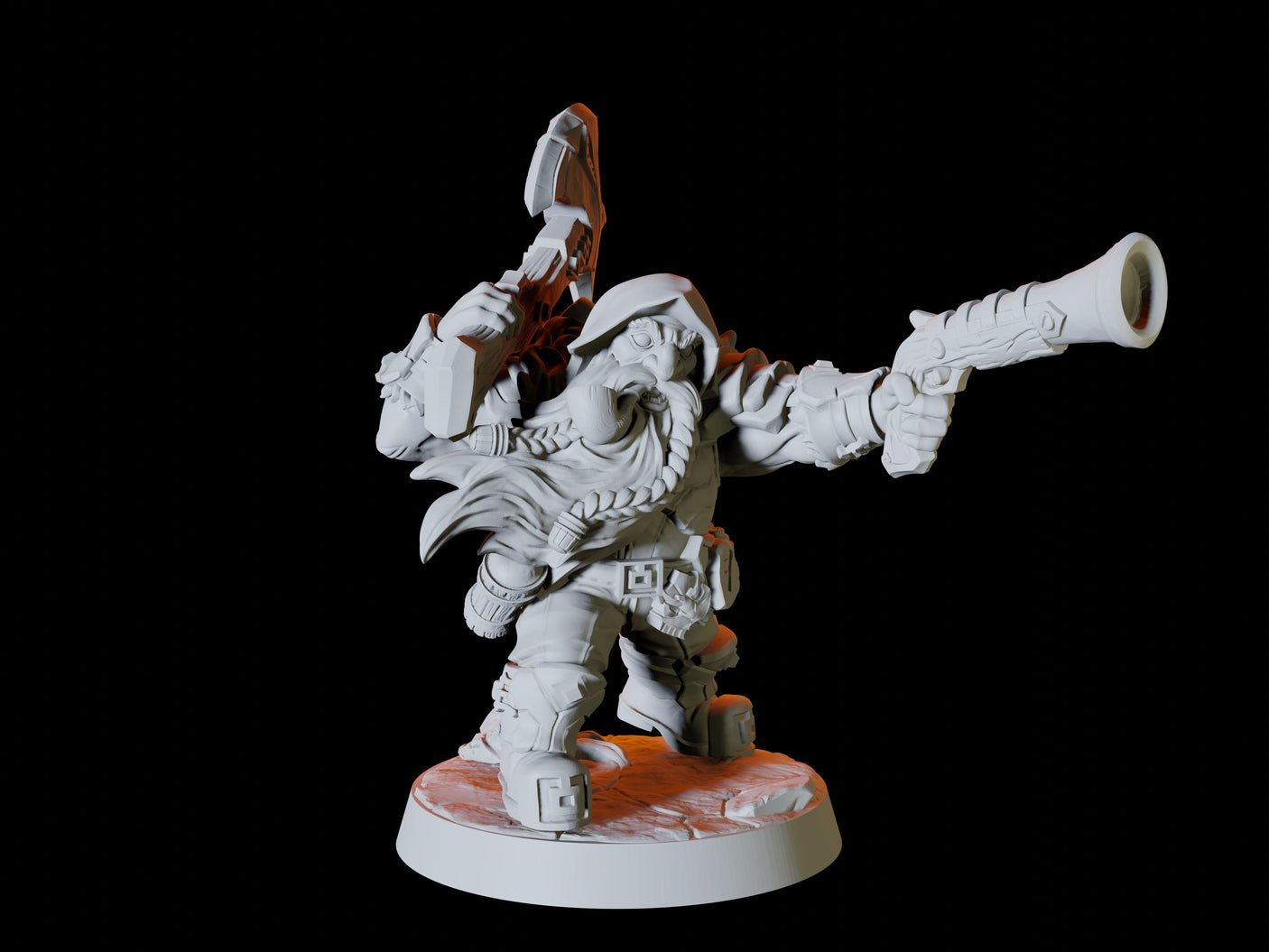 Dwarf Army - Six Soldiers Miniature for Dungeons and Dragons, Pathfinder or other TTRPGs