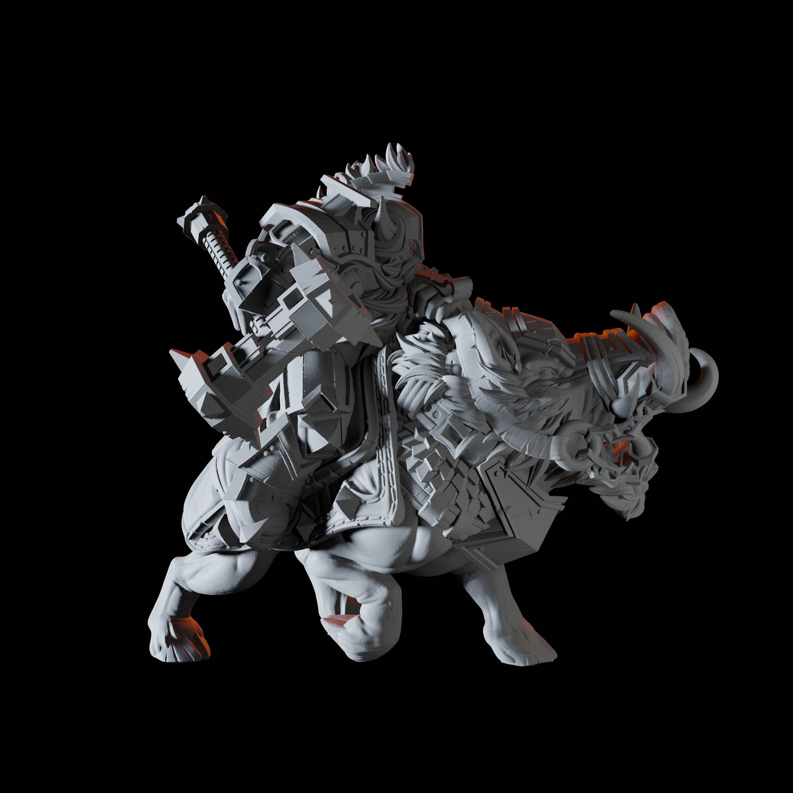 Dwarf Beastheart or Beastmaster Miniature for Dungeons and Dragons - Myth Forged