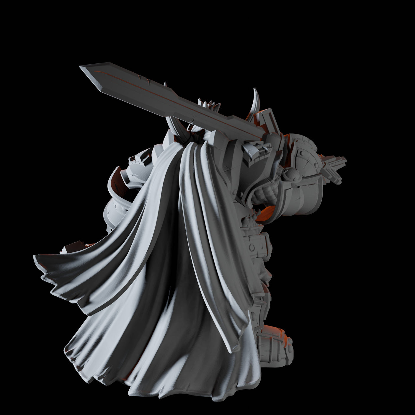 Dwarf Paladin Miniature for Dungeons and Dragons, Pathfinder or other TTRPGs