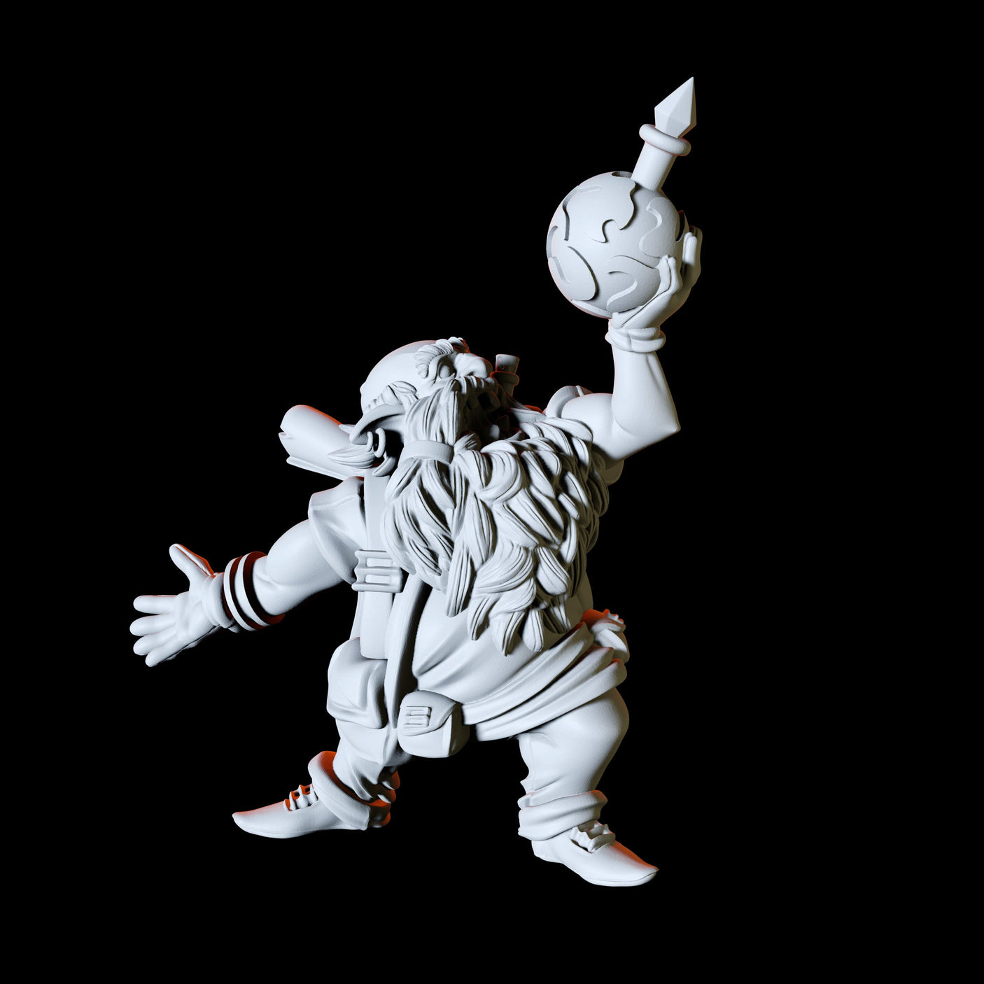 Dwarf Potion Seller Miniature for Dungeons and Dragons, Pathfinder or other TTRPGs