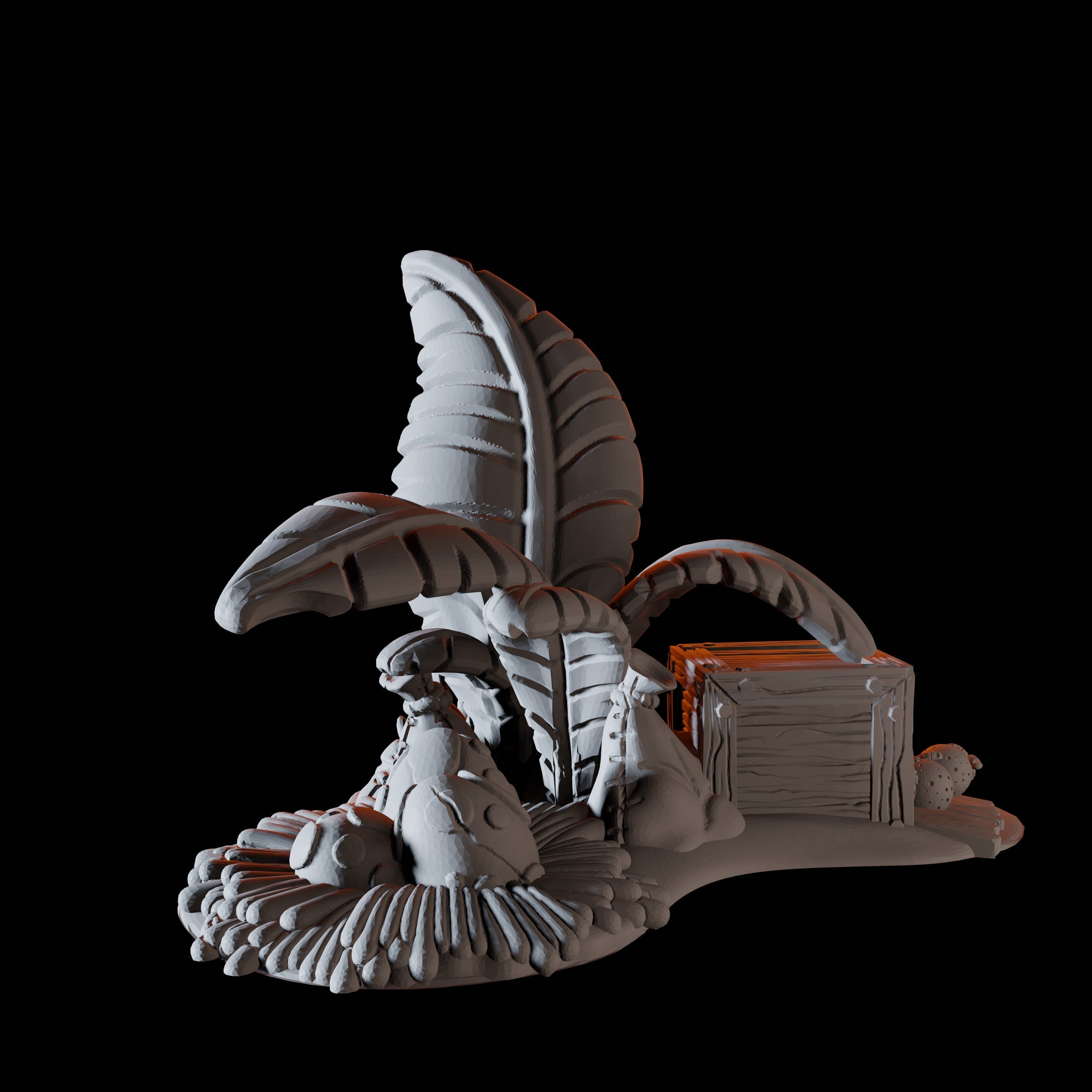 Eggs and Supplies - Coastal Terrain Miniature for Dungeons and Dragons - Myth Forged