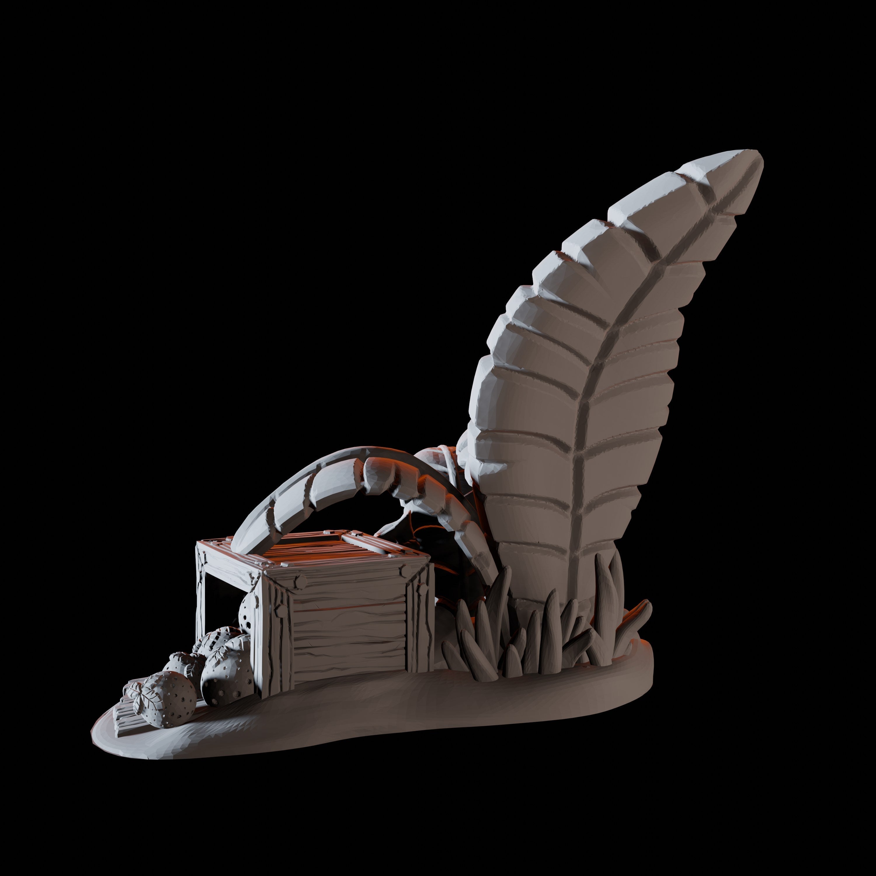 Eggs and Supplies - Coastal Terrain Miniature for Dungeons and Dragons - Myth Forged