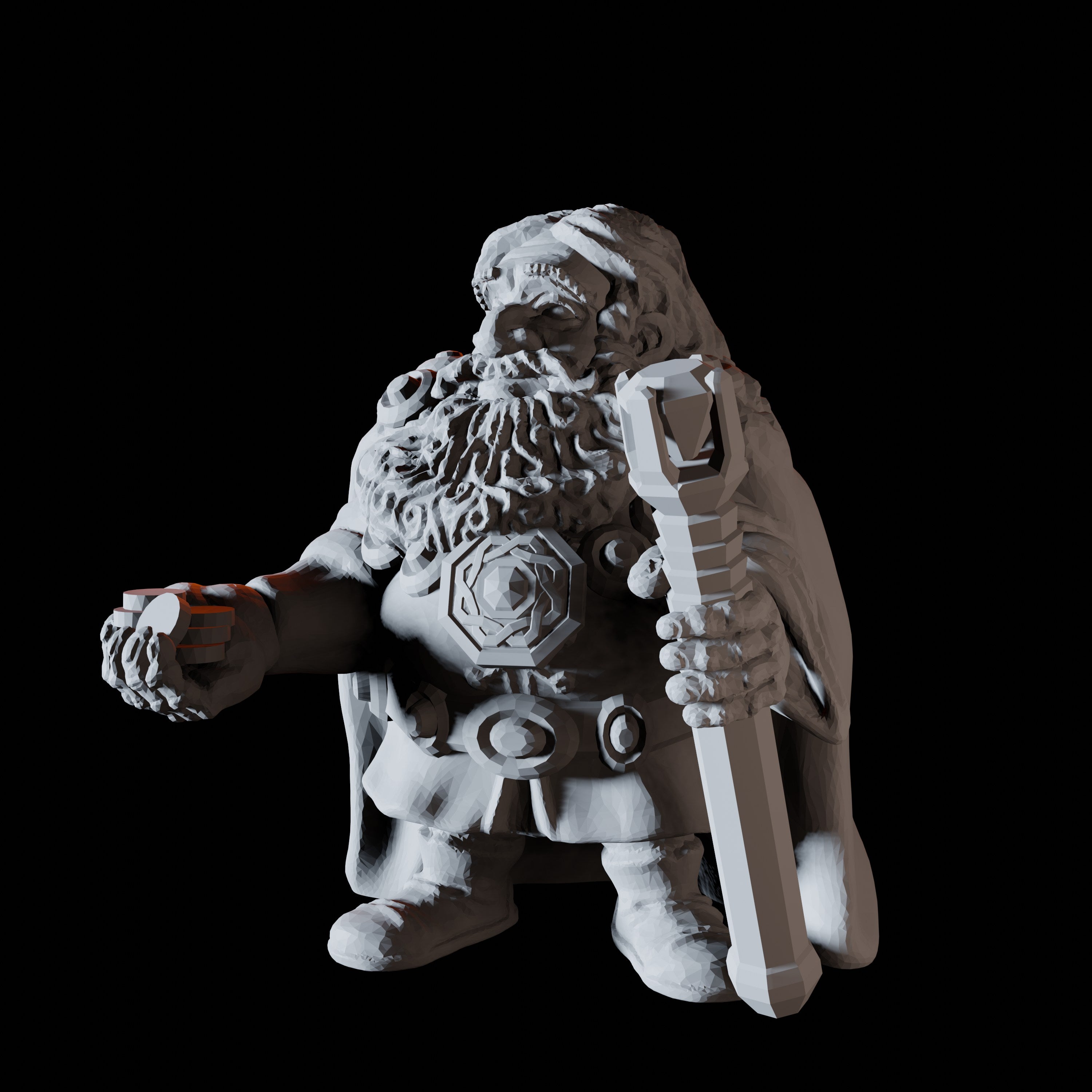 Eight Dwarf Elder Council Member Miniatures for Dungeons and Dragons - Myth Forged