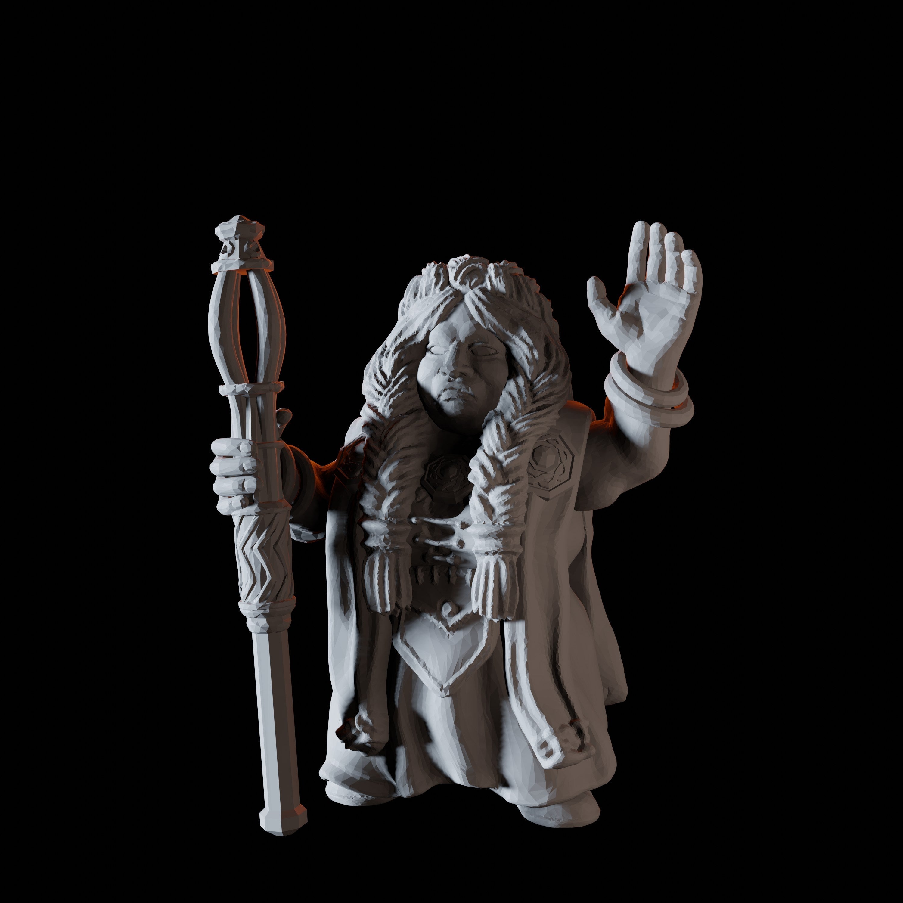 Eight Dwarf Elder Council Member Miniatures for Dungeons and Dragons - Myth Forged
