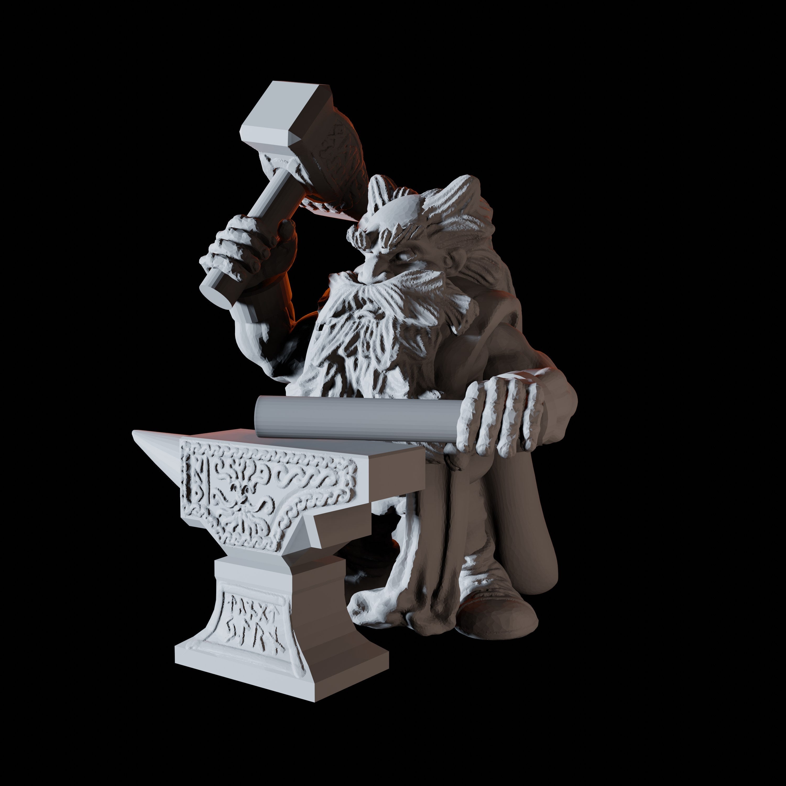 Eight Dwarf Elder Council Member Miniatures for Dungeons and Dragons - Myth Forged