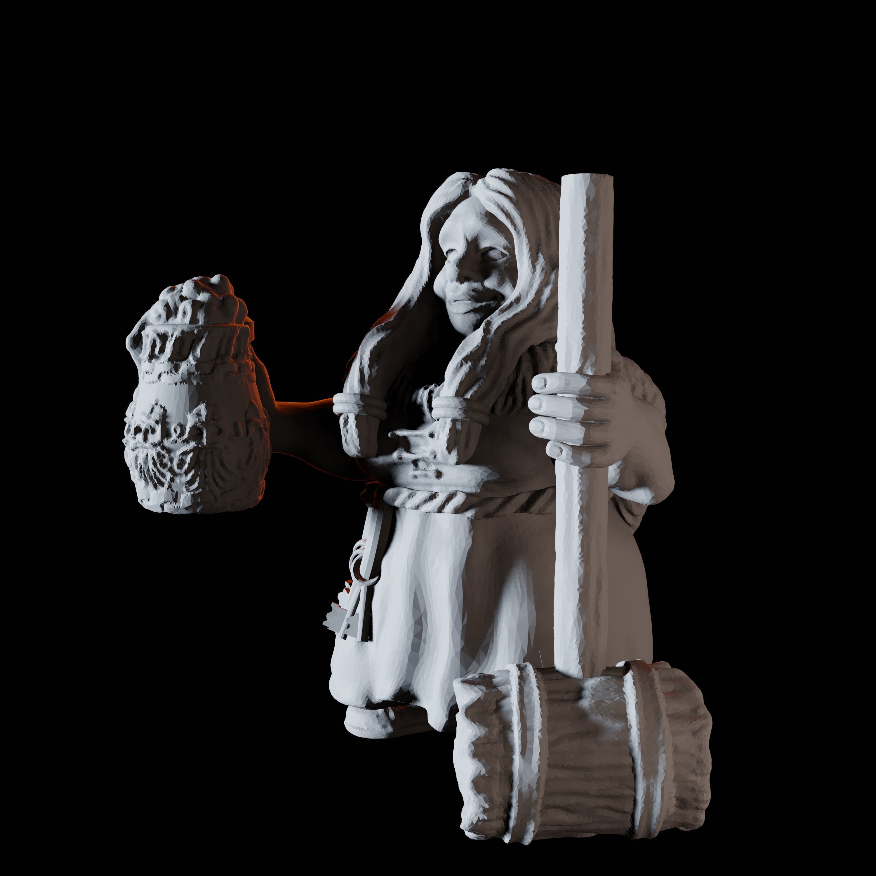 Eight Dwarf Elder Council Member Miniatures for Dungeons and Dragons - Myth Forged