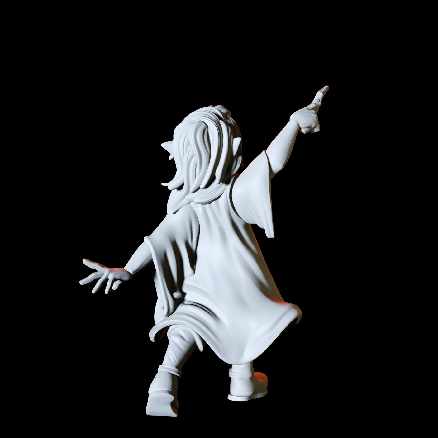 Elf Child Miniature for Dungeons and Dragons, Pathfinder or other TTRPGs