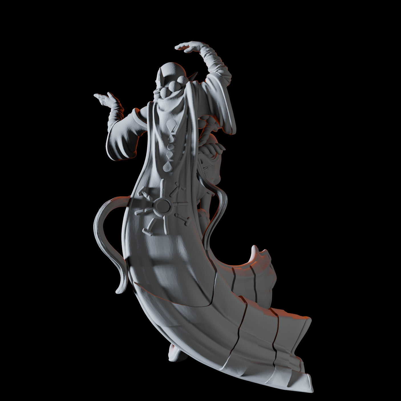Elf Monk Miniature for Dungeons and Dragons, Pathfinder or other TTRPGs