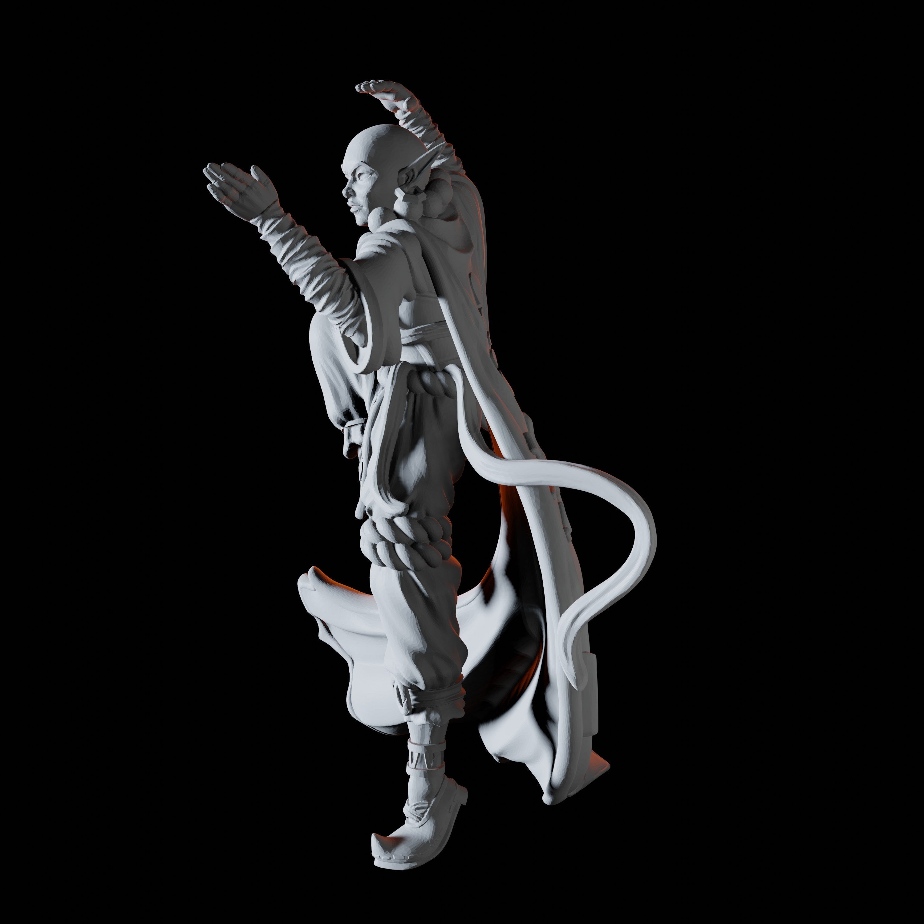 Elf Monk Miniature for Dungeons and Dragons - Myth Forged