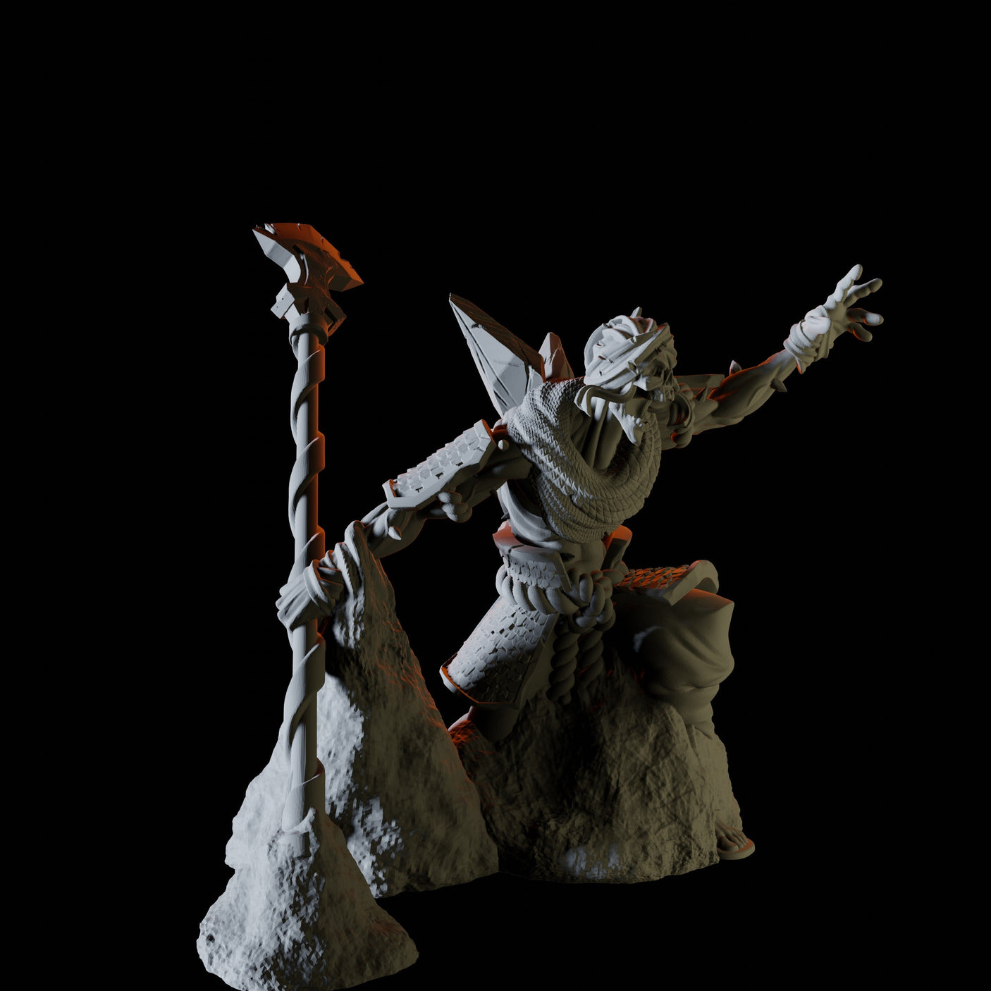 Emerging Desert Skeleton Miniature for Dungeons and Dragons, Pathfinder or other TTRPGs