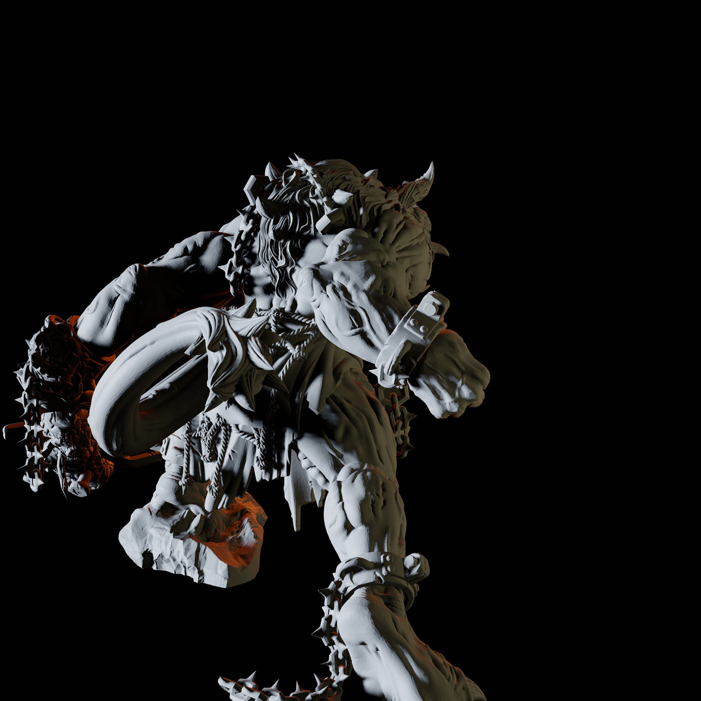 Enraged Minotaur Miniature for Dungeons and Dragons, Pathfinder or other TTRPGs