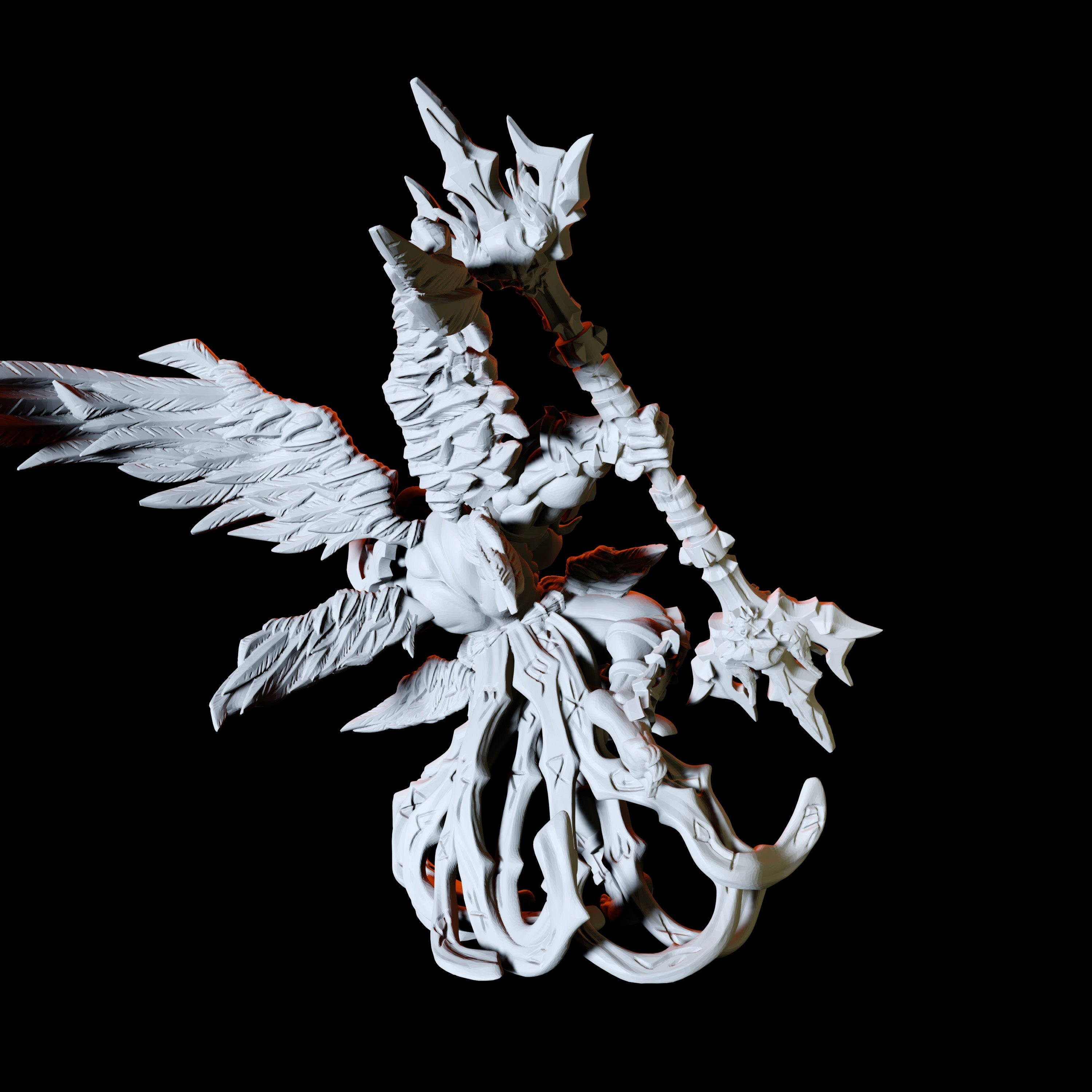 Fallen Angel Miniature for Dungeons and Dragons - Myth Forged