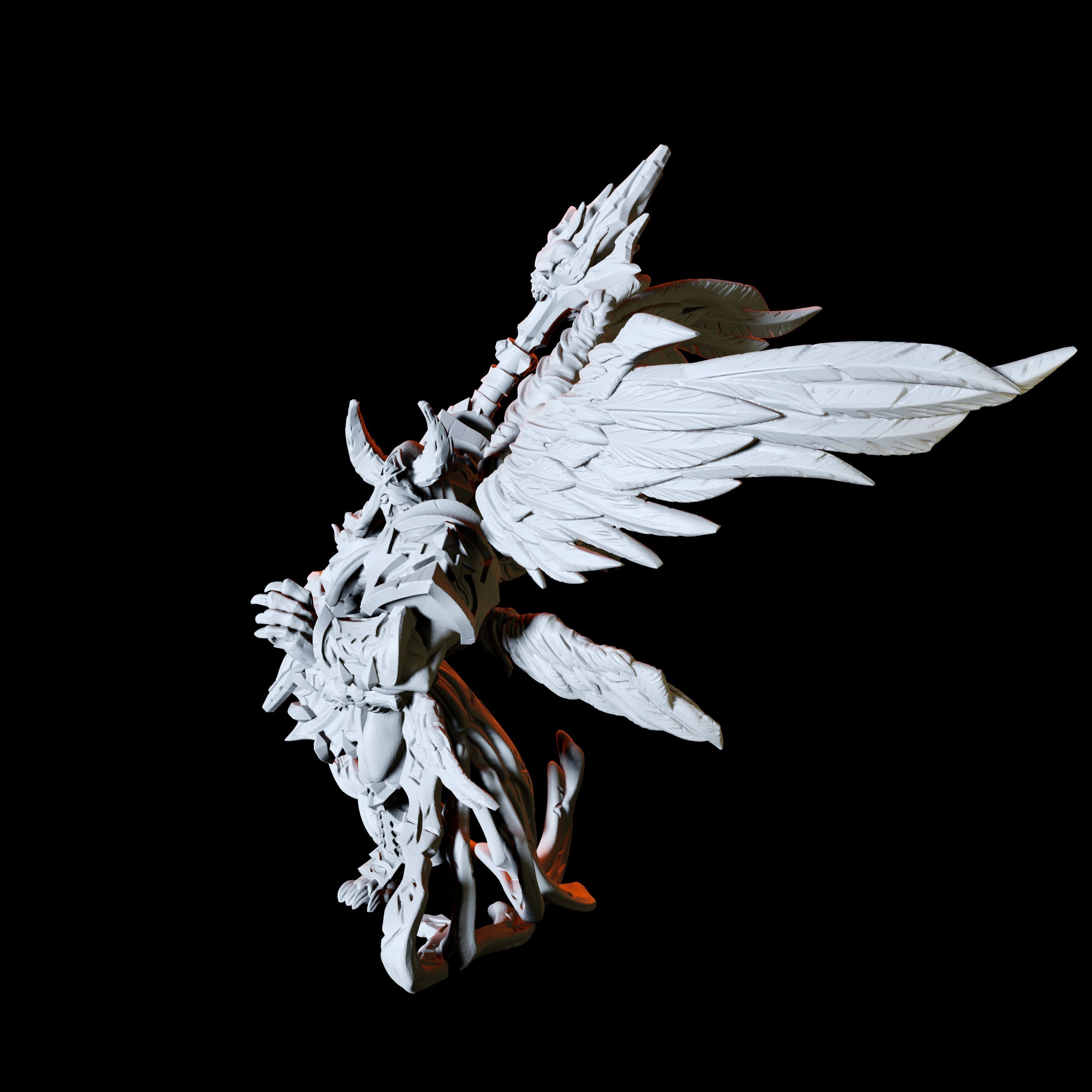 Fallen Angel Miniature for Dungeons and Dragons - Myth Forged