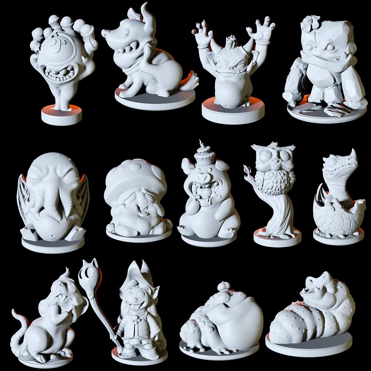 Familiar Bundle Miniature for Dungeons and Dragons