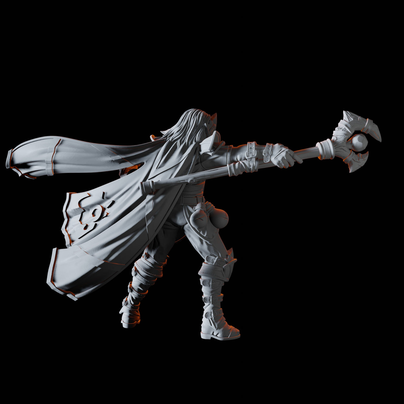 Female Cleric Miniature for Dungeons and Dragons, Pathfinder or other TTRPGs