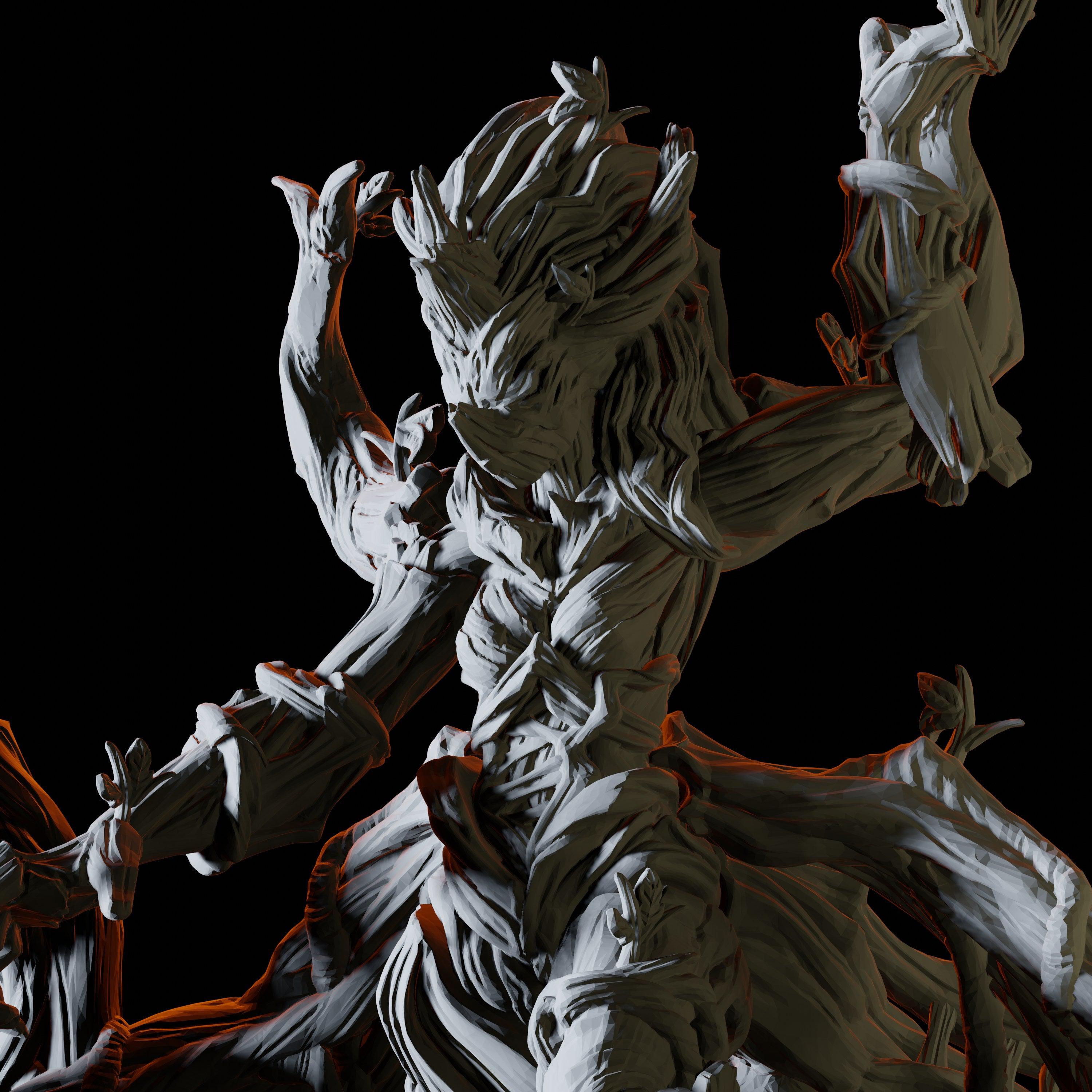 Feminine Treant Miniature for Dungeons and Dragons - Myth Forged