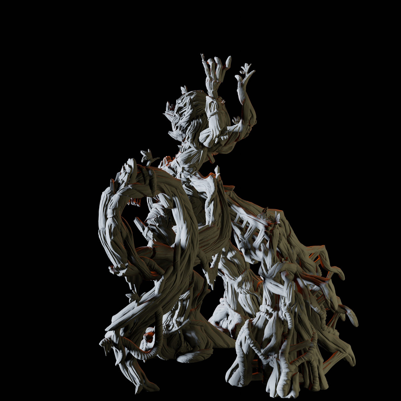 Feminine Treant Miniature for Dungeons and Dragons, Pathfinder or other TTRPGs