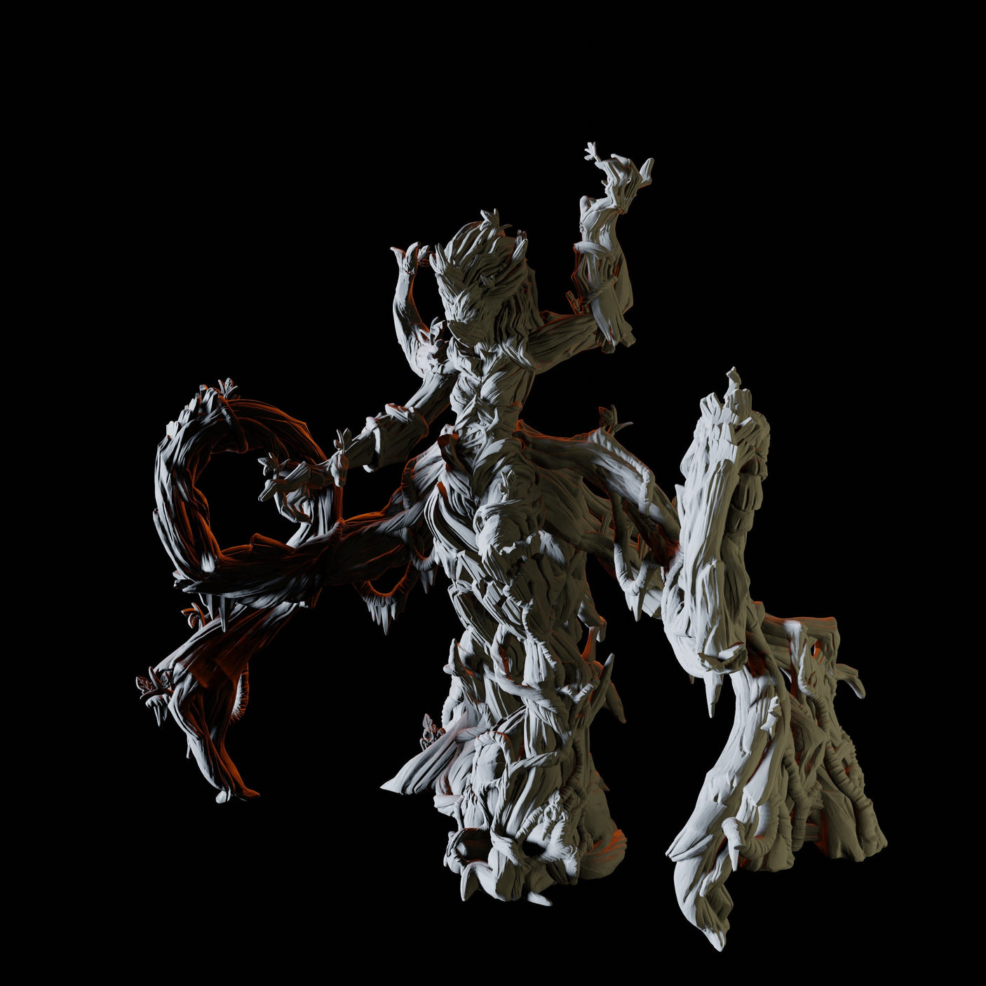 Feminine Treant Miniature for Dungeons and Dragons, Pathfinder or other TTRPGs
