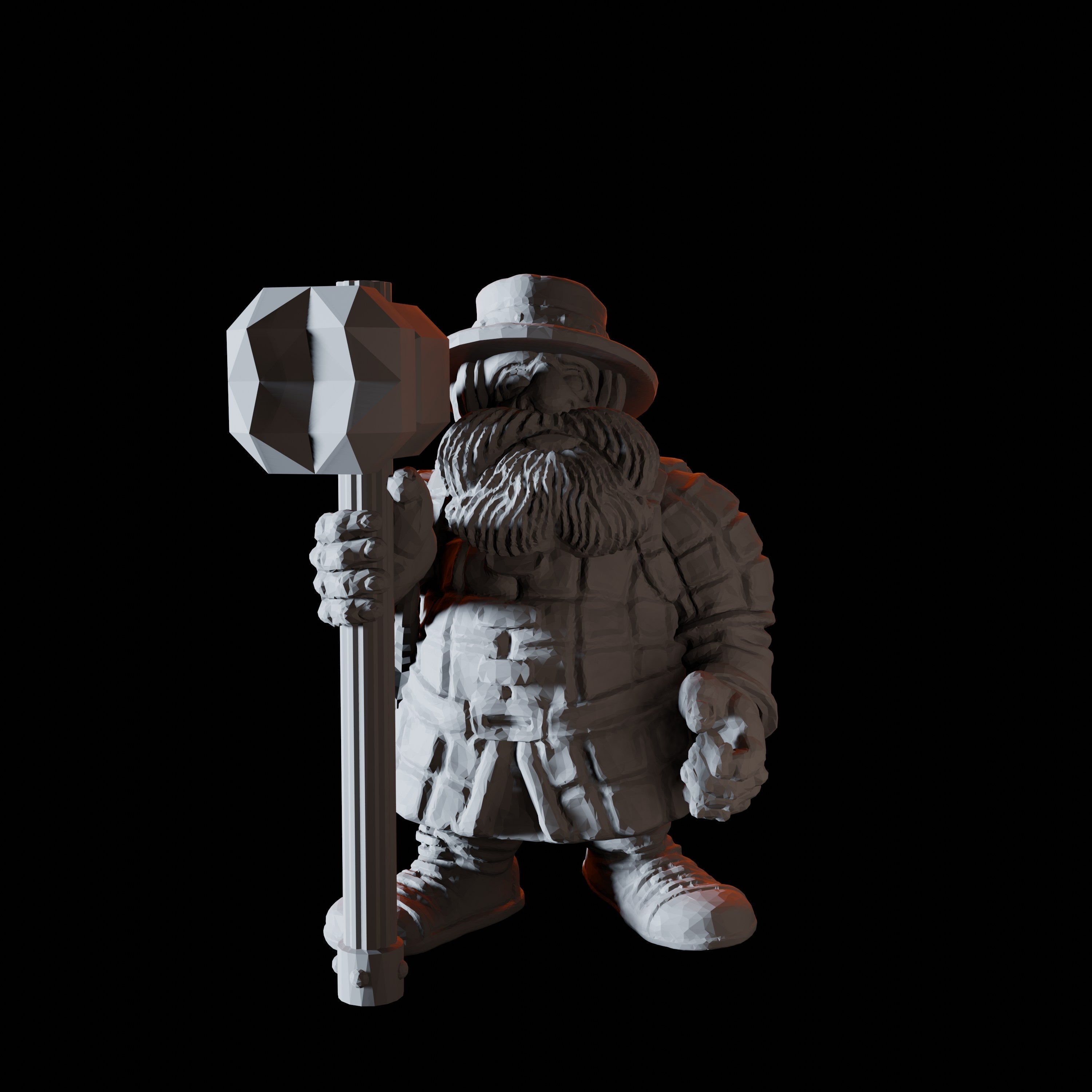 Sixteen Dwarf Hammer Warrior Miniatures for Dungeons and Dragons - Myth Forged
